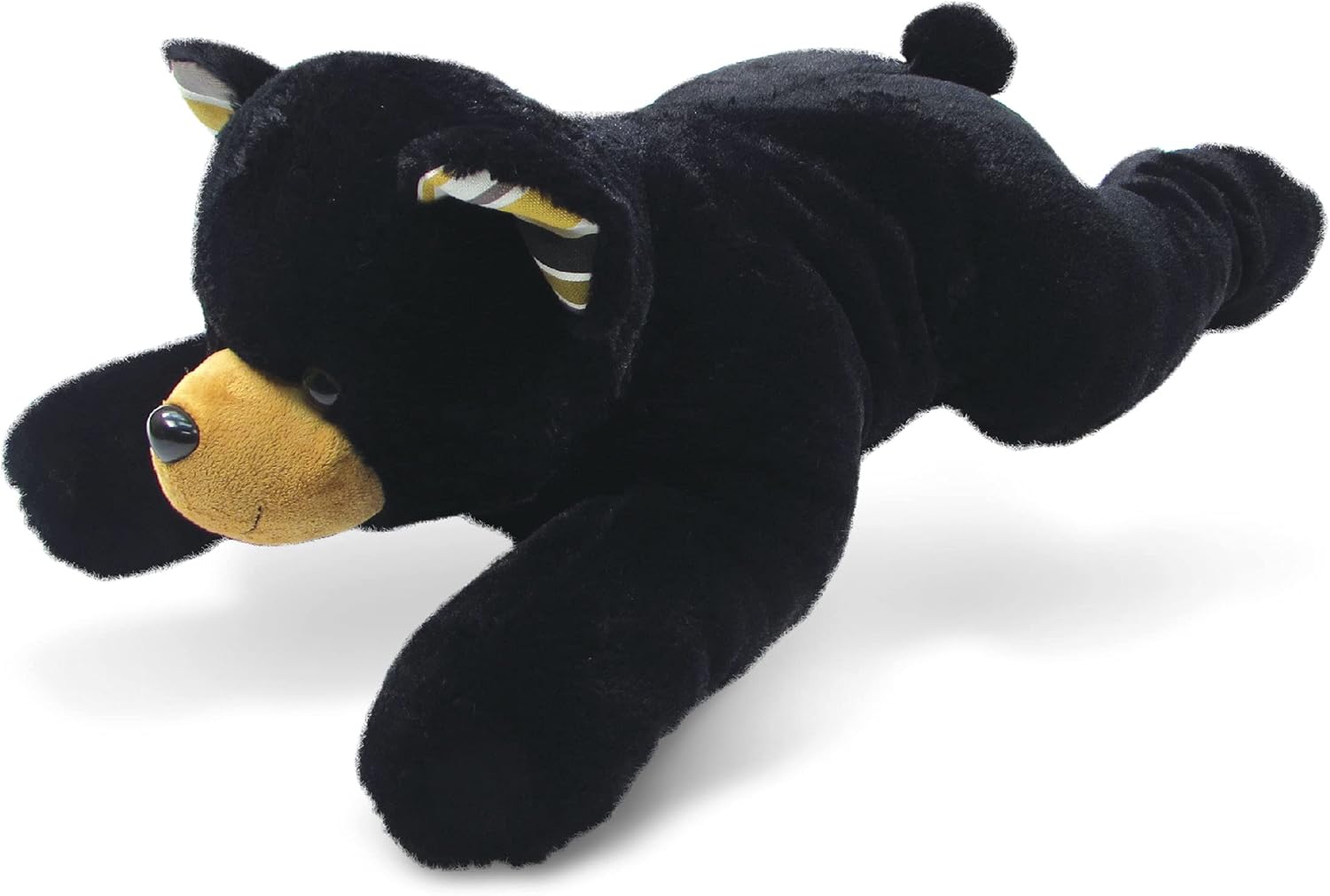 DolliBu Plush Black Bear Block Pillow