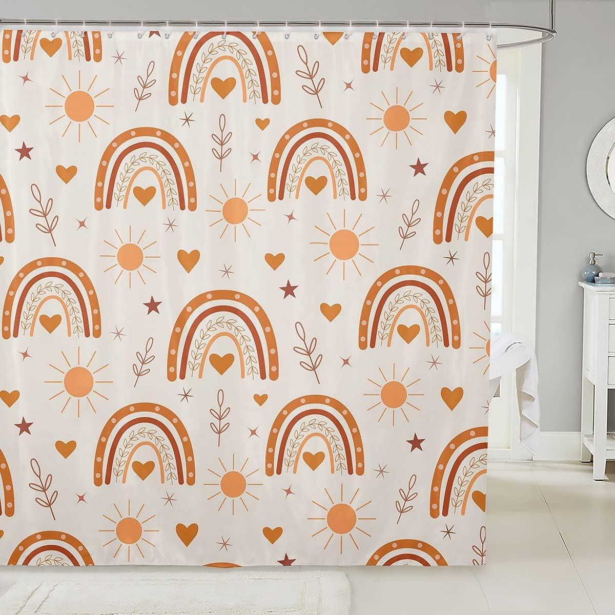 Rainbow Kids shower curtains
