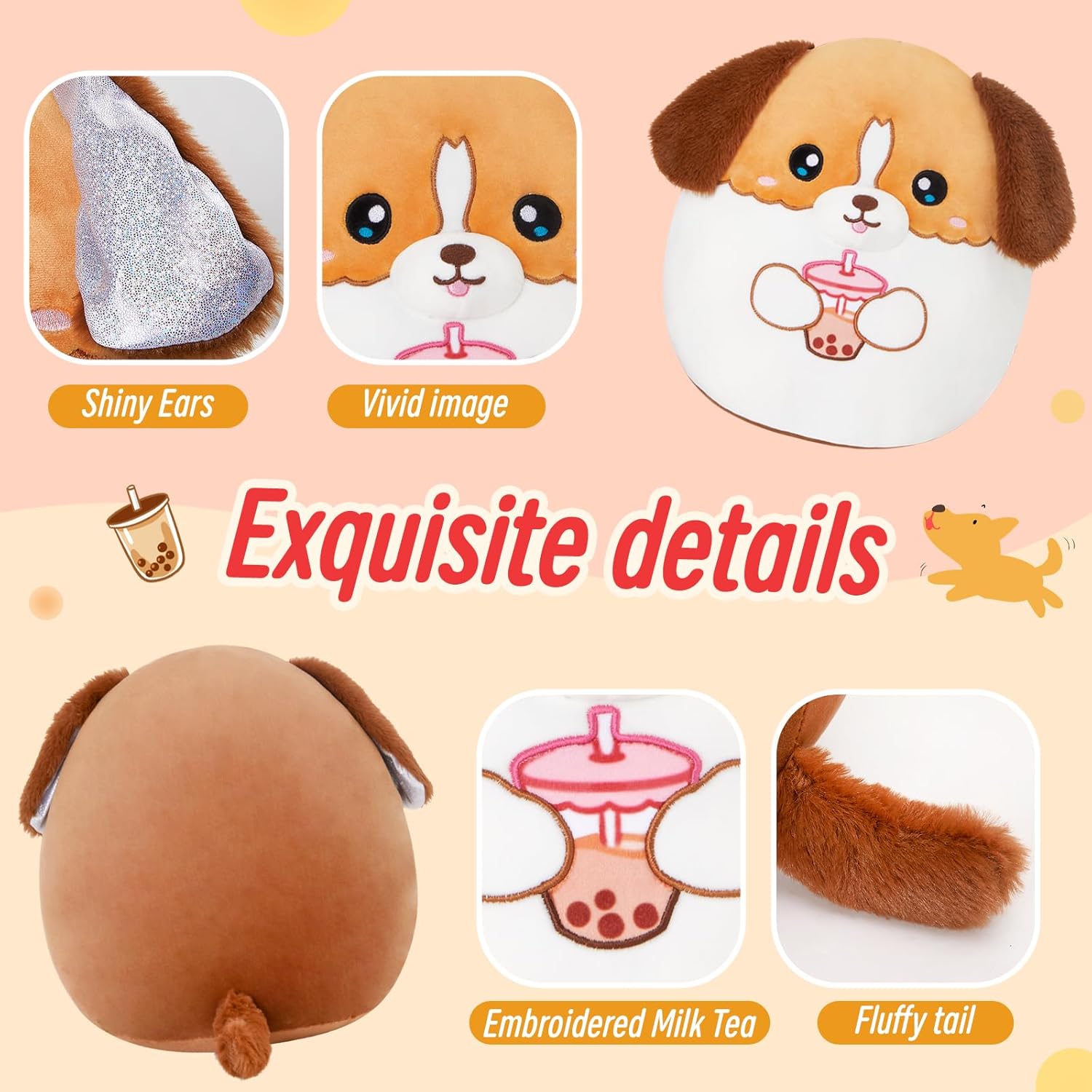A Adorable Plush Puppy Pillow for Kids