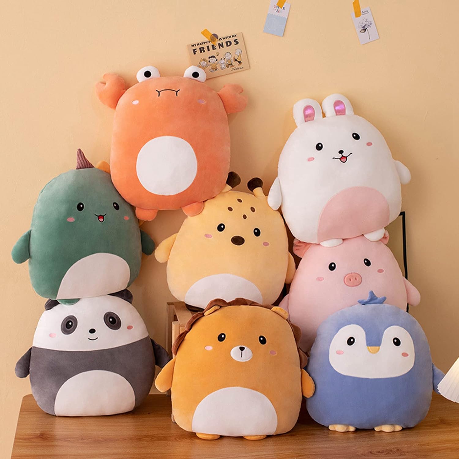 Grafingy 16inch Happy bunny Plush Pillow