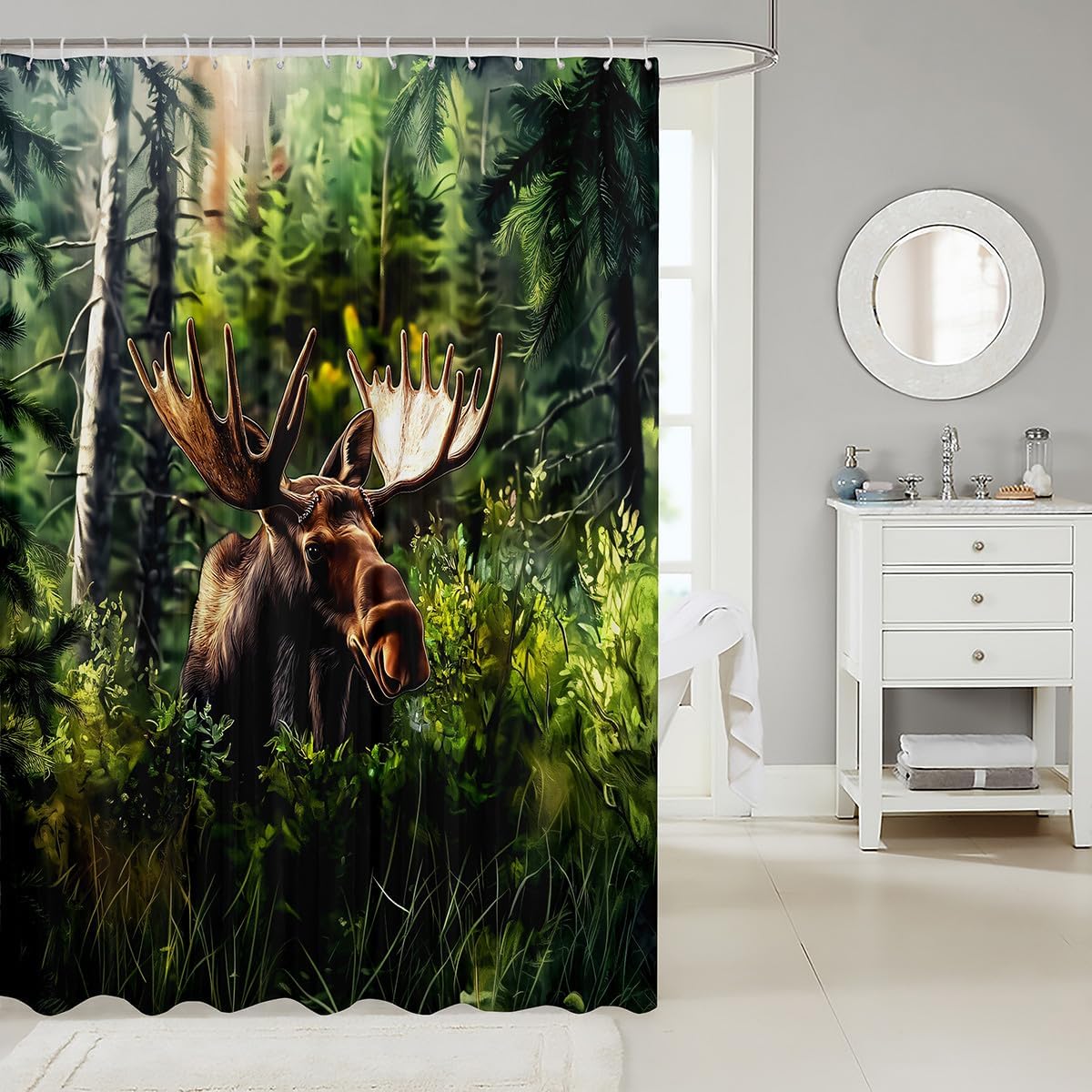 Moose Shower Curtain