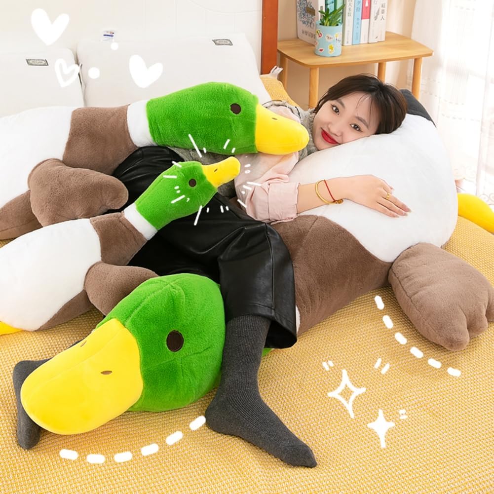 Realistic Mallard Duck Plush Pillow Toy