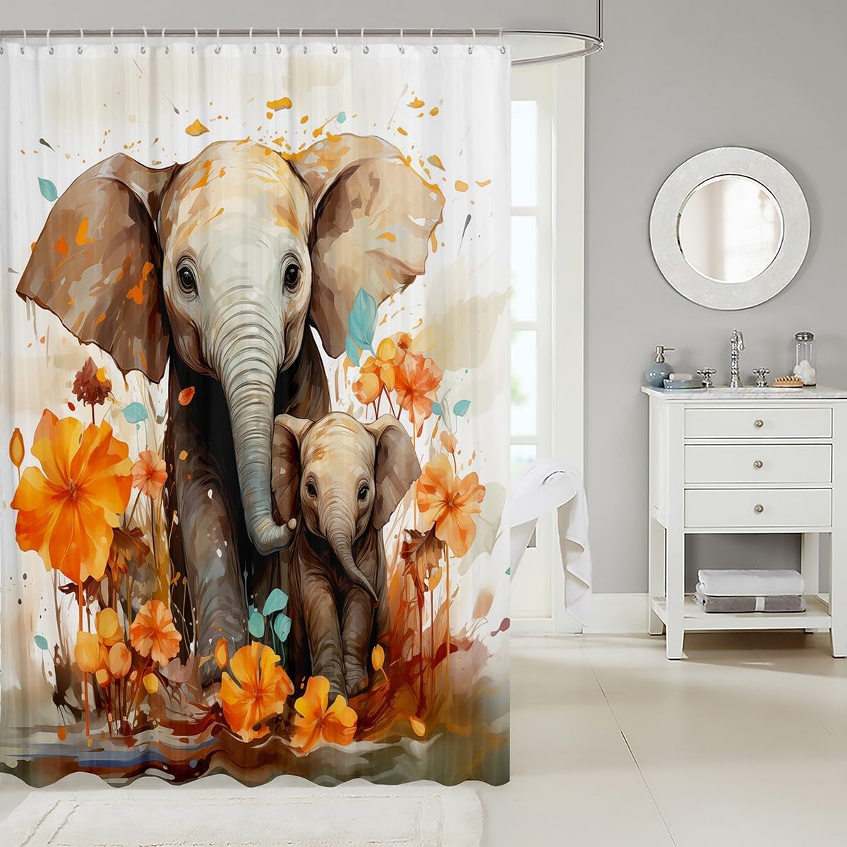 Feelyou Elephant Bath Time Fun 72x72