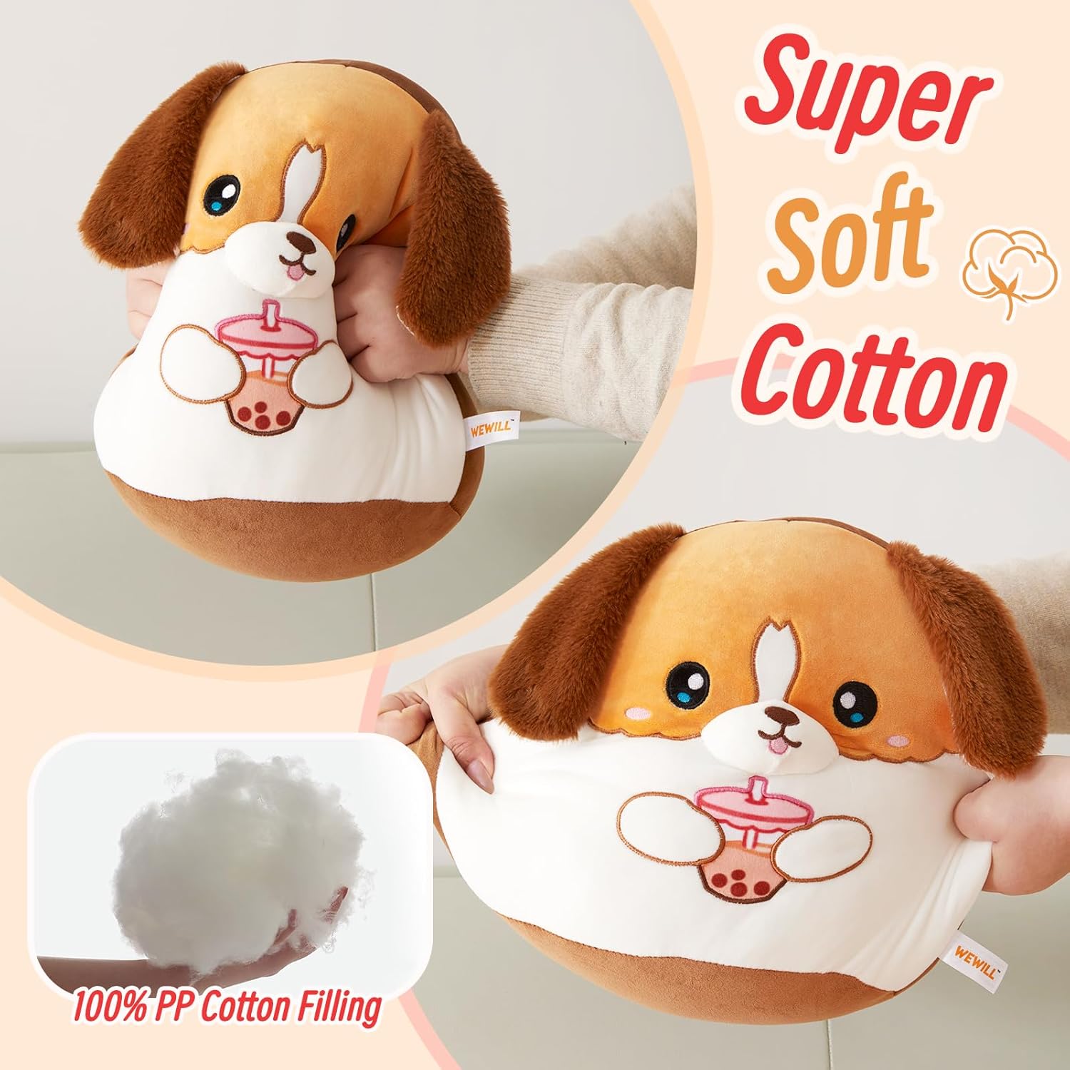 A Adorable Plush Puppy Pillow for Kids