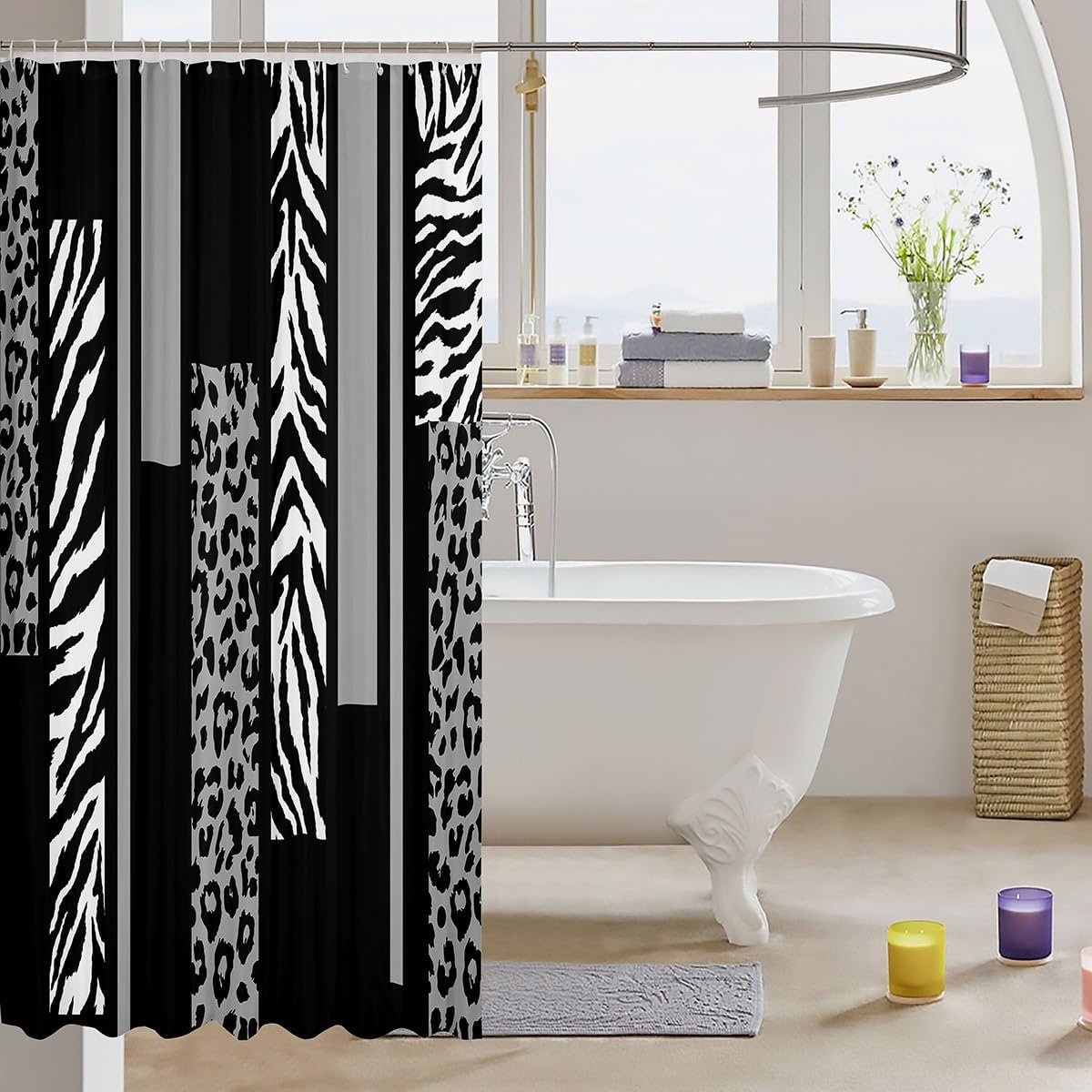 Leopard Print emphatic Shower Curtains