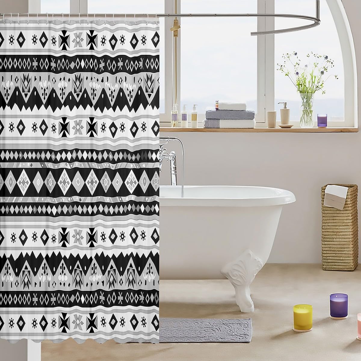 Bohemian Bath Curtain