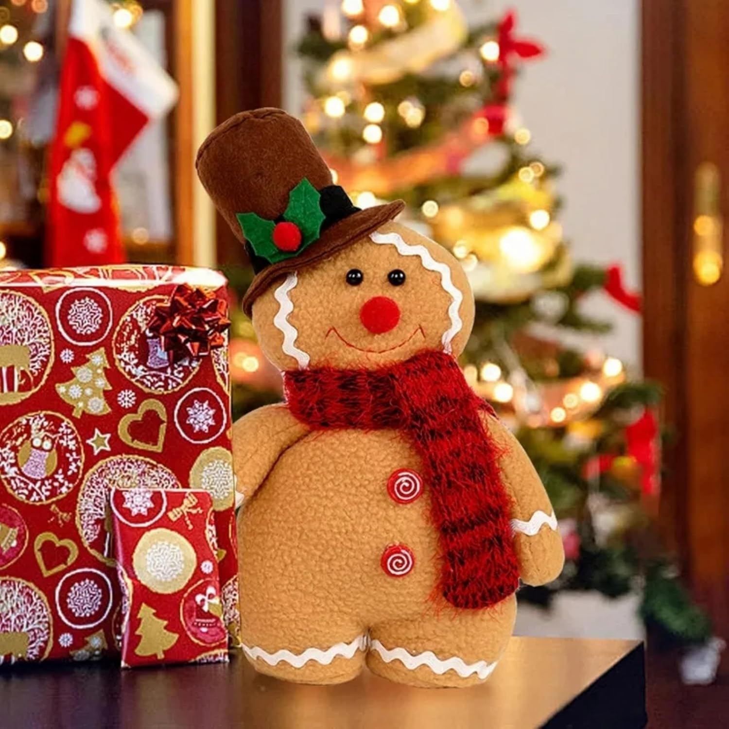 Exclusive Christmas gingerbread man plush toy