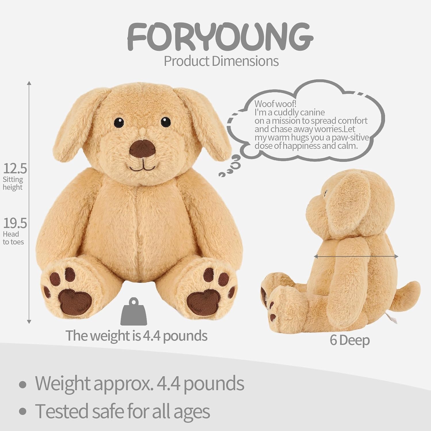 ForYoung Weighty Plush Animal Dog