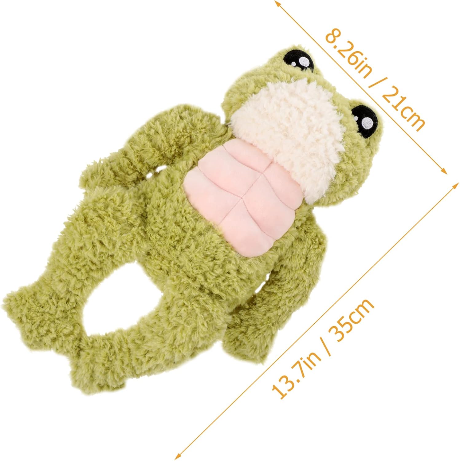 Cute 3D Muscle Frog Plush for Kids