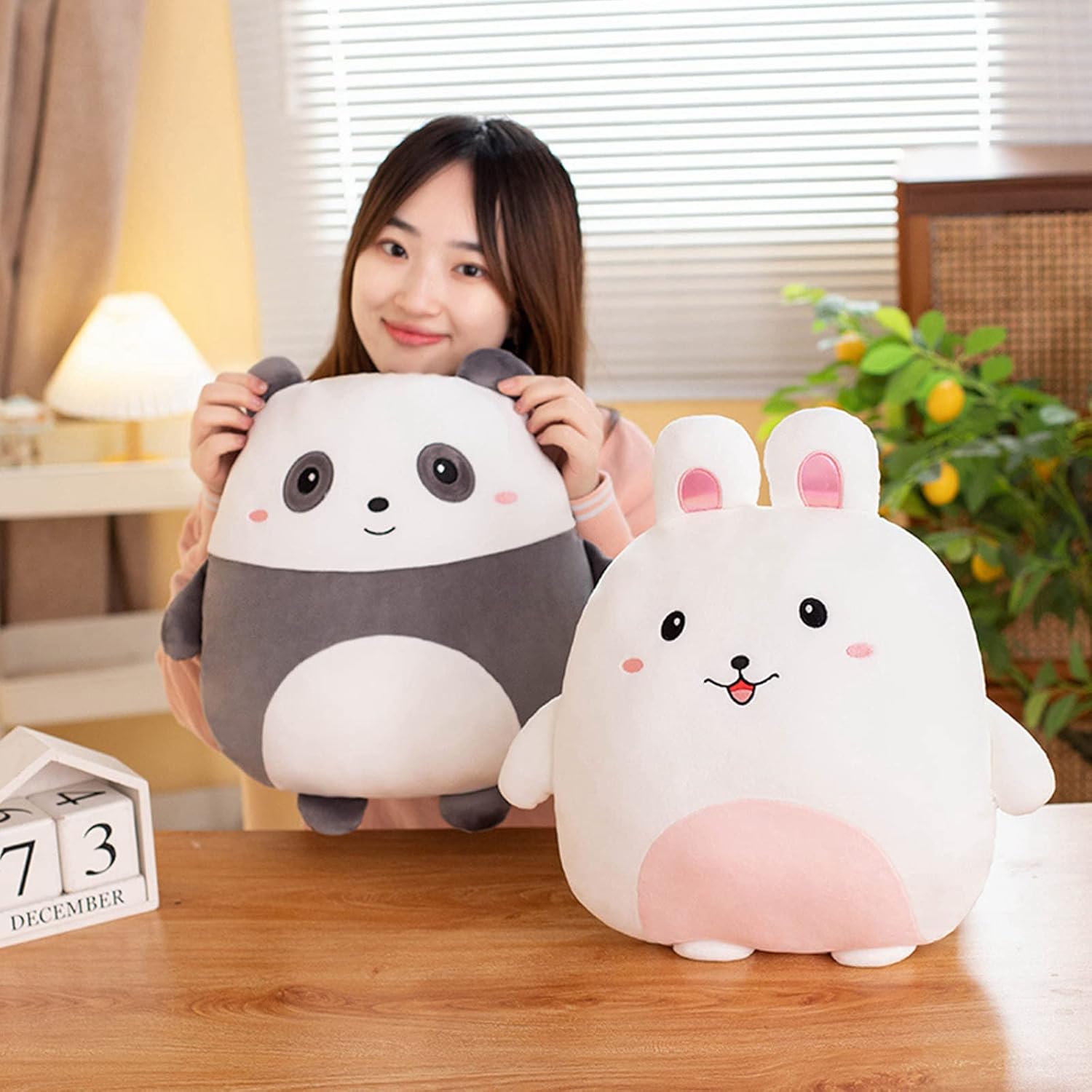 Grafingy 16inch Happy bunny Plush Pillow