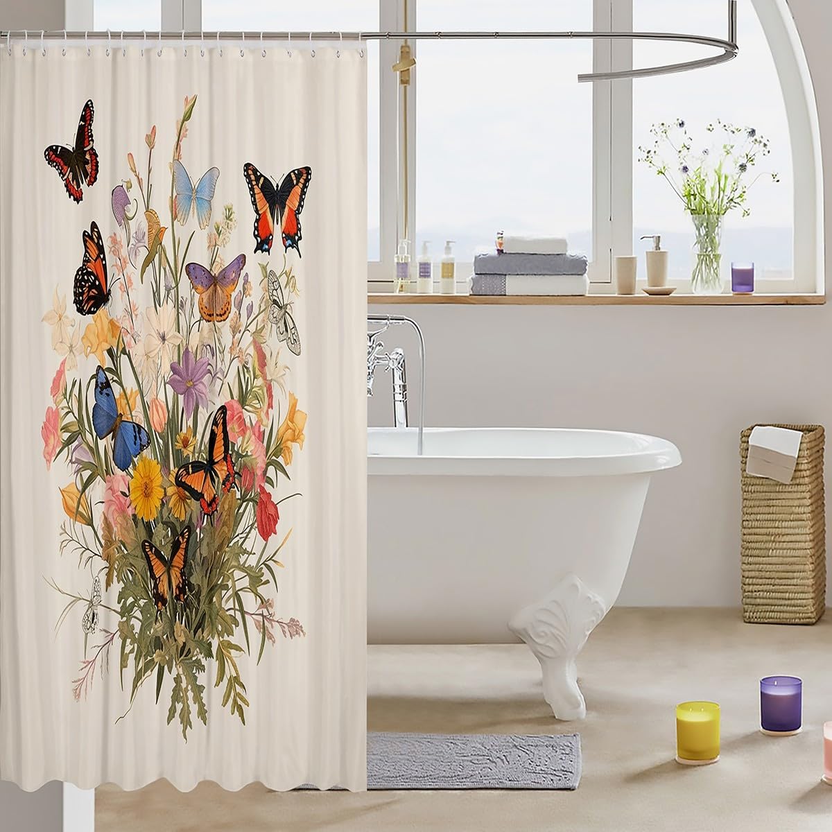 Feelyou Kids Butterfly Bath Curtain The Fun Best Bath Experience
