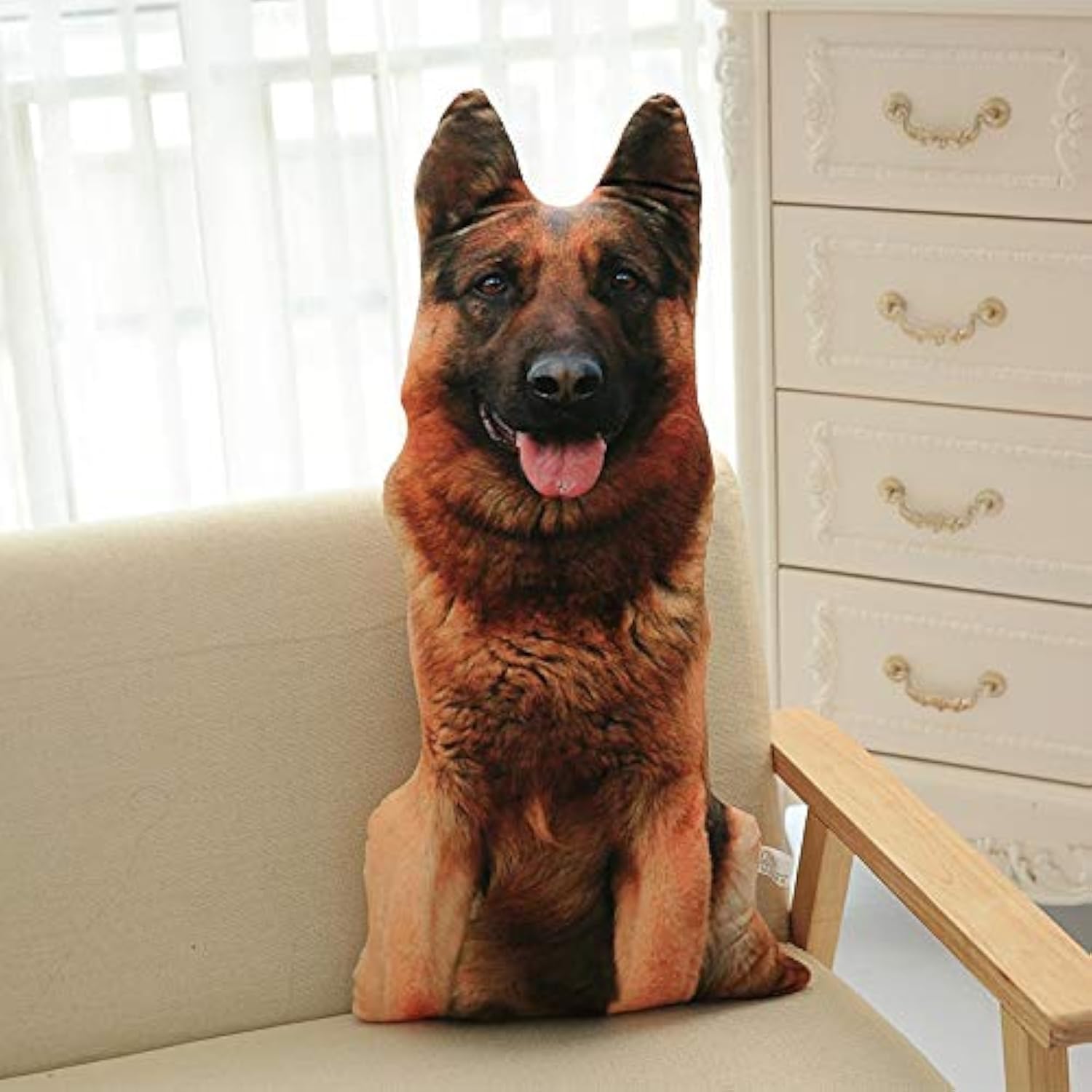 XIAOHONG 3D Dog Throw Pillow