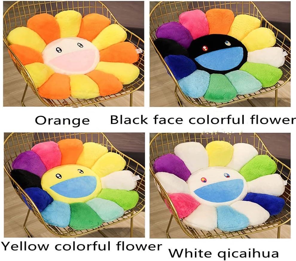 Colorful Plush Sunflower Toy Doll Cushion Pillow