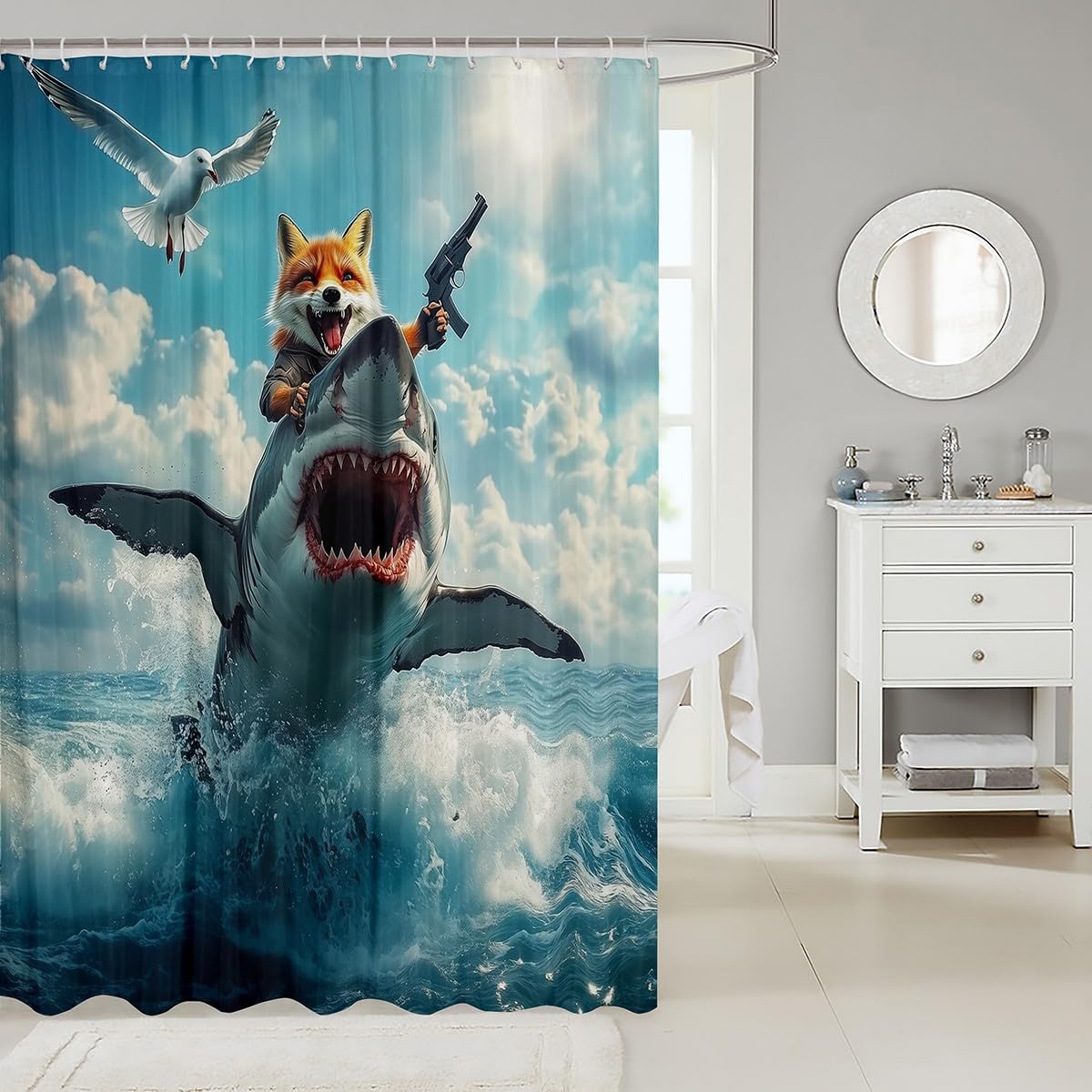 Jeje HumBLE Animal Bath Curtain