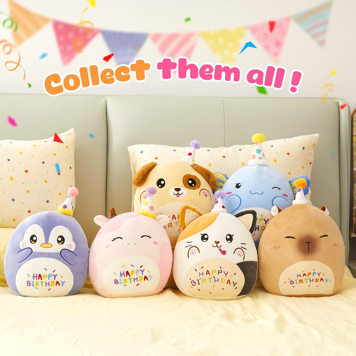14 Happy Puppy Plush Pillow
