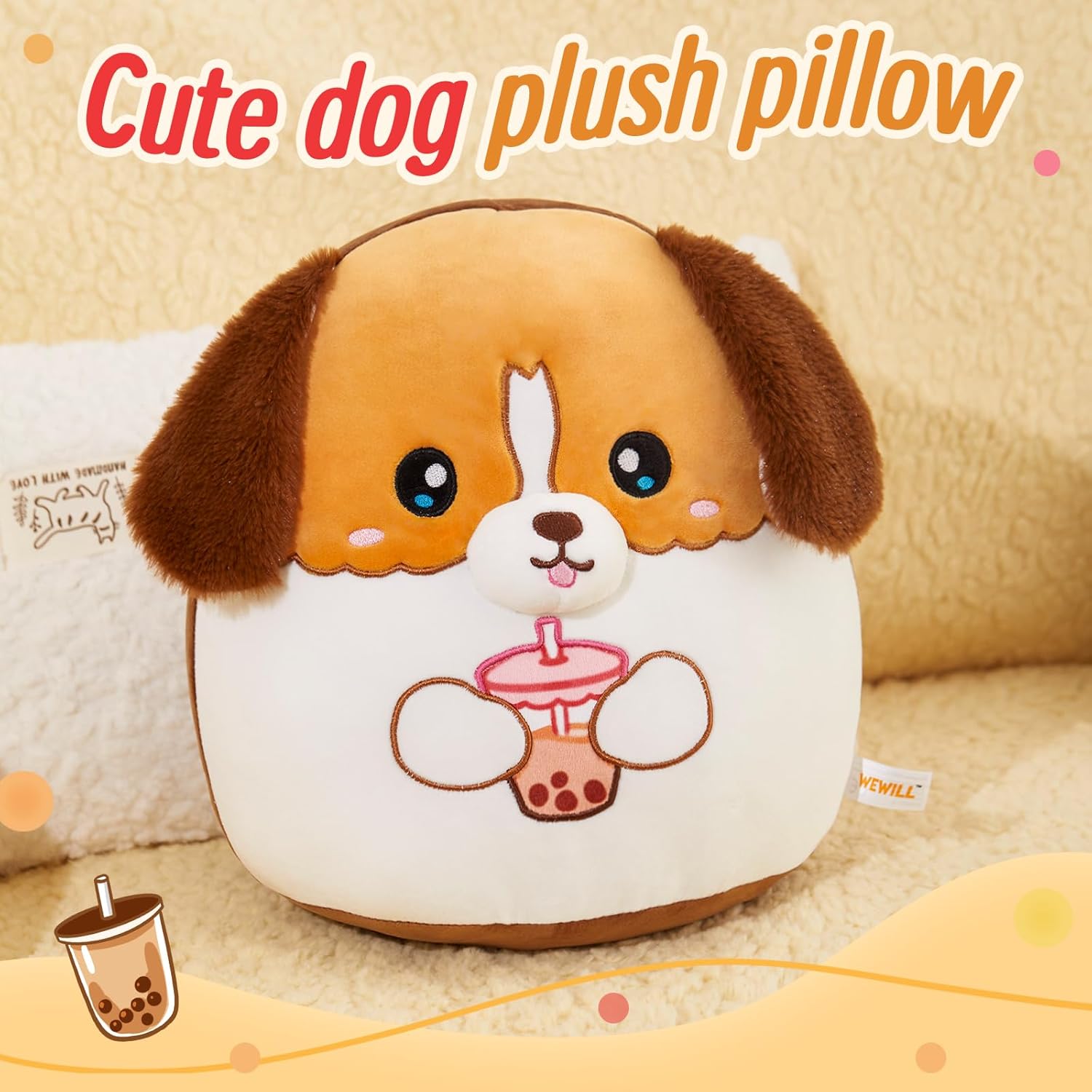 A Adorable Plush Puppy Pillow for Kids