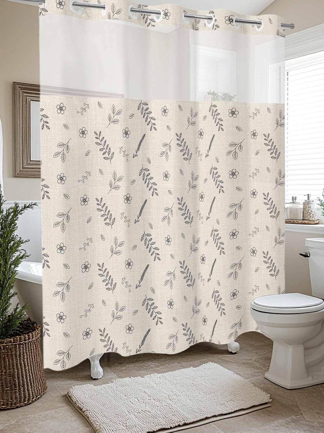 Rustic Farmhouse Shower Curtain Set