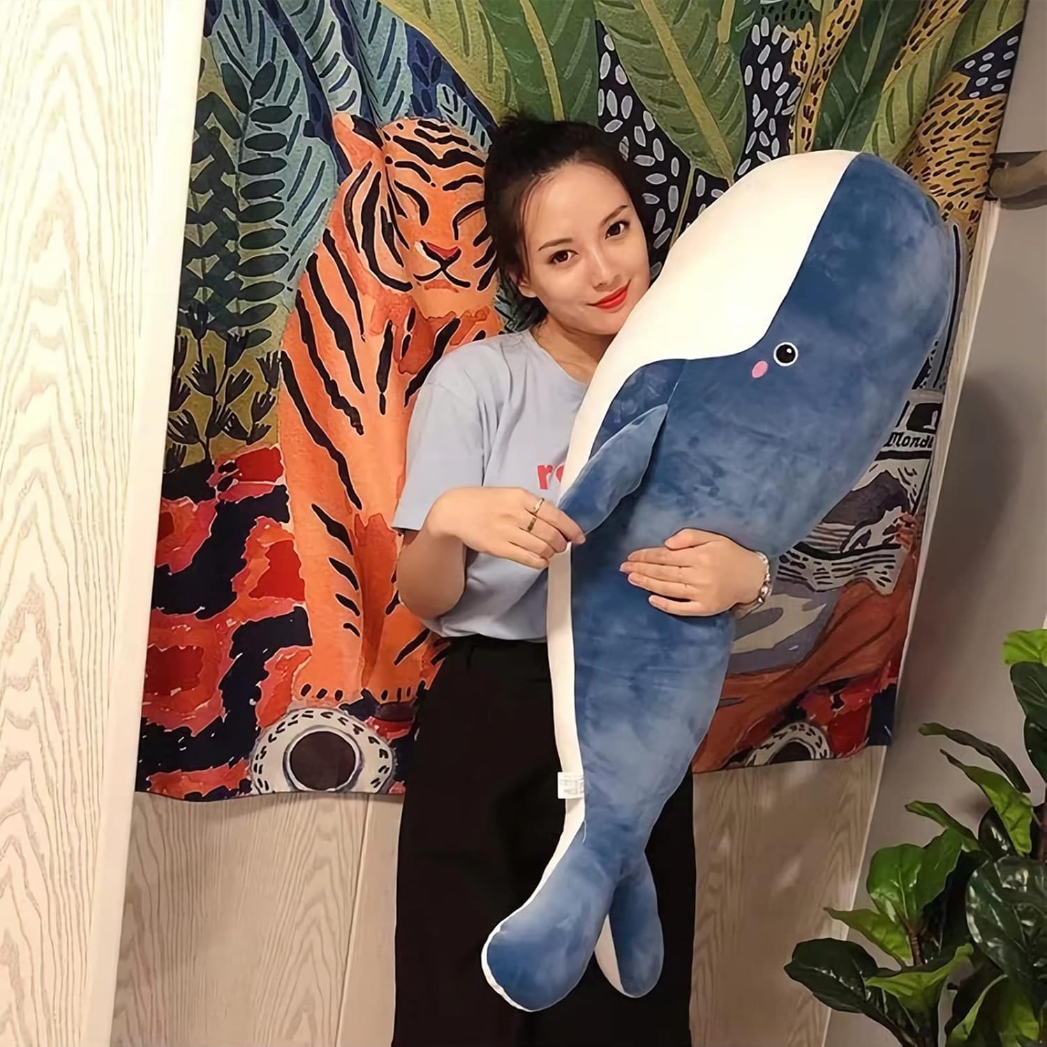 Perfect Cuddle Companion Blue Whale Plush Toy