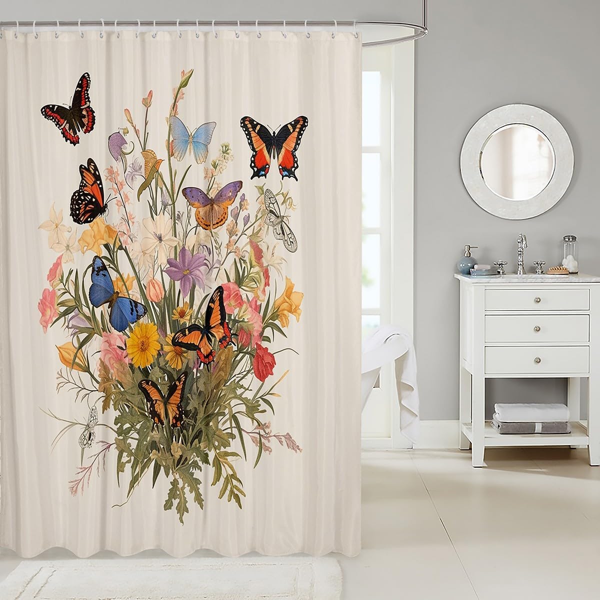 Feelyou Kids Butterfly Bath Curtain The Fun Best Bath Experience