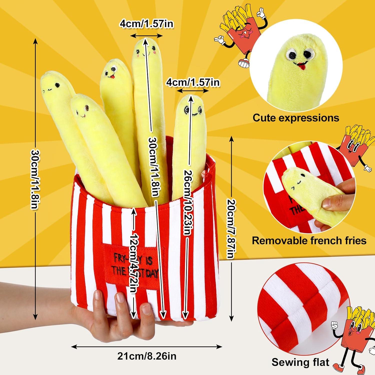 French Fries Plush Toy