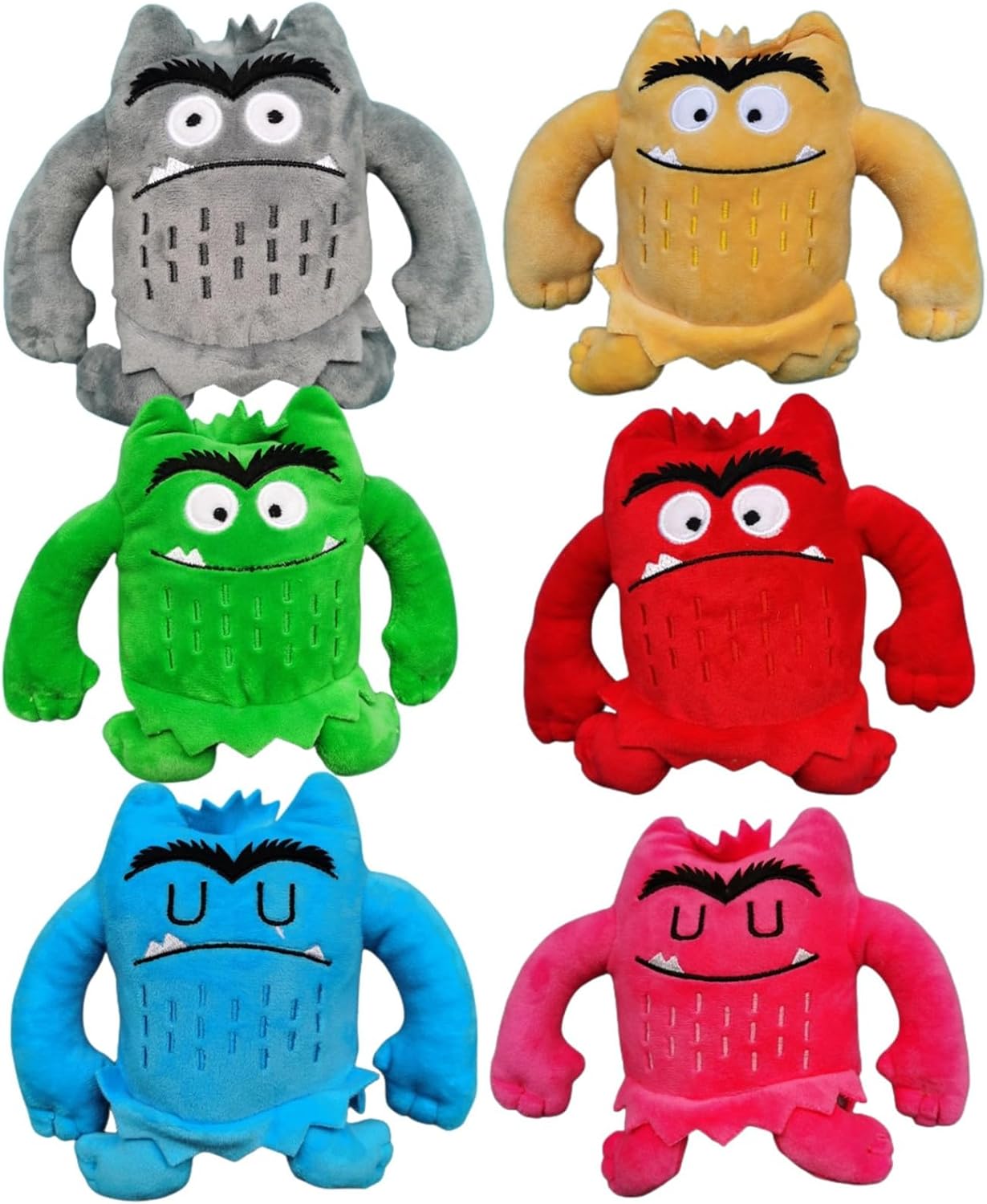 Color Monster Plush Dolls - Express Emotions with