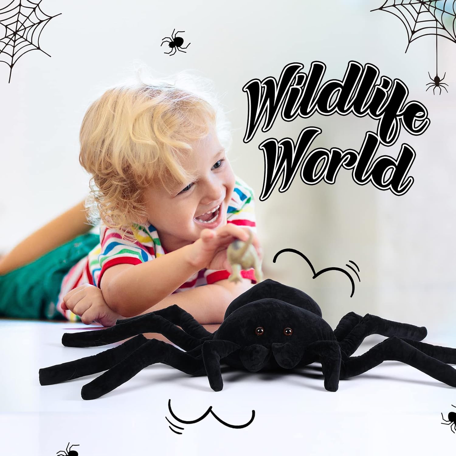 Big Real Stuffed Spider Toy