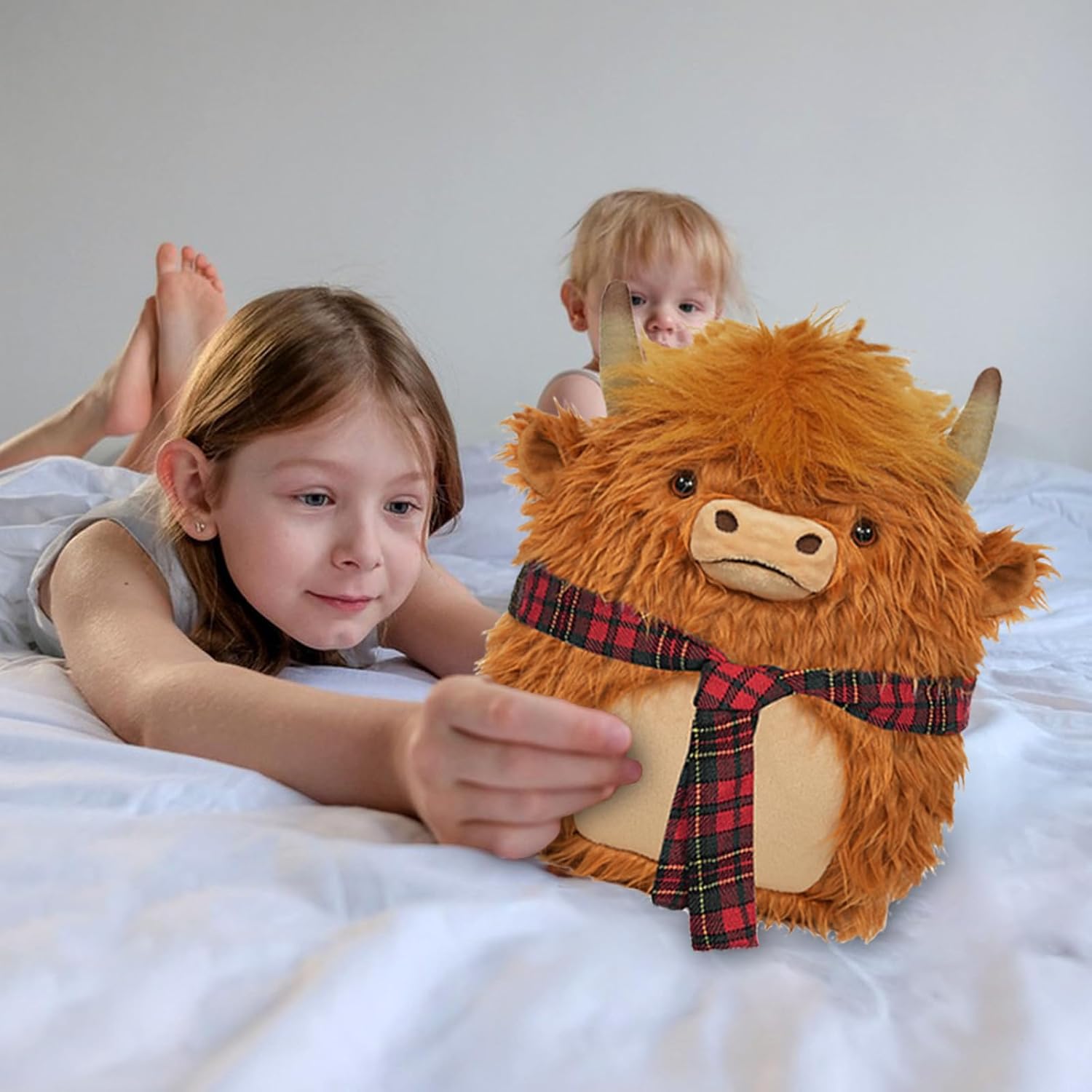 Highland Cow Stuffed Animal 114 Inch Brown