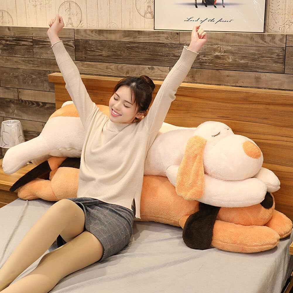 Giant Dog Stuffed Animal 236 inch Soft Plush Pillow with Puffy Body