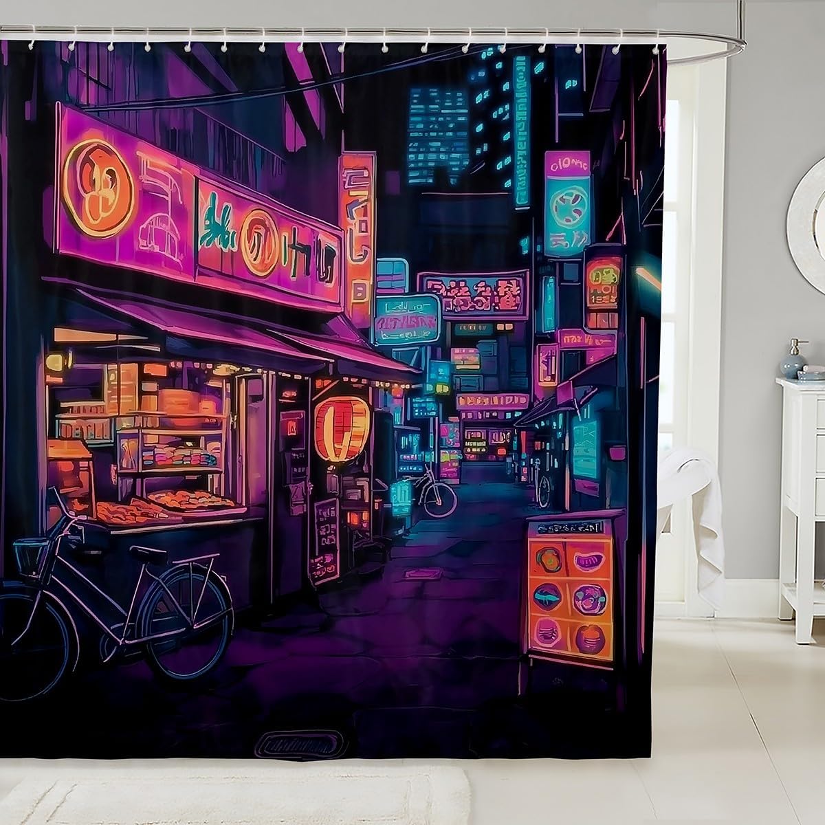Feelyou Anime Bath Curtain Set