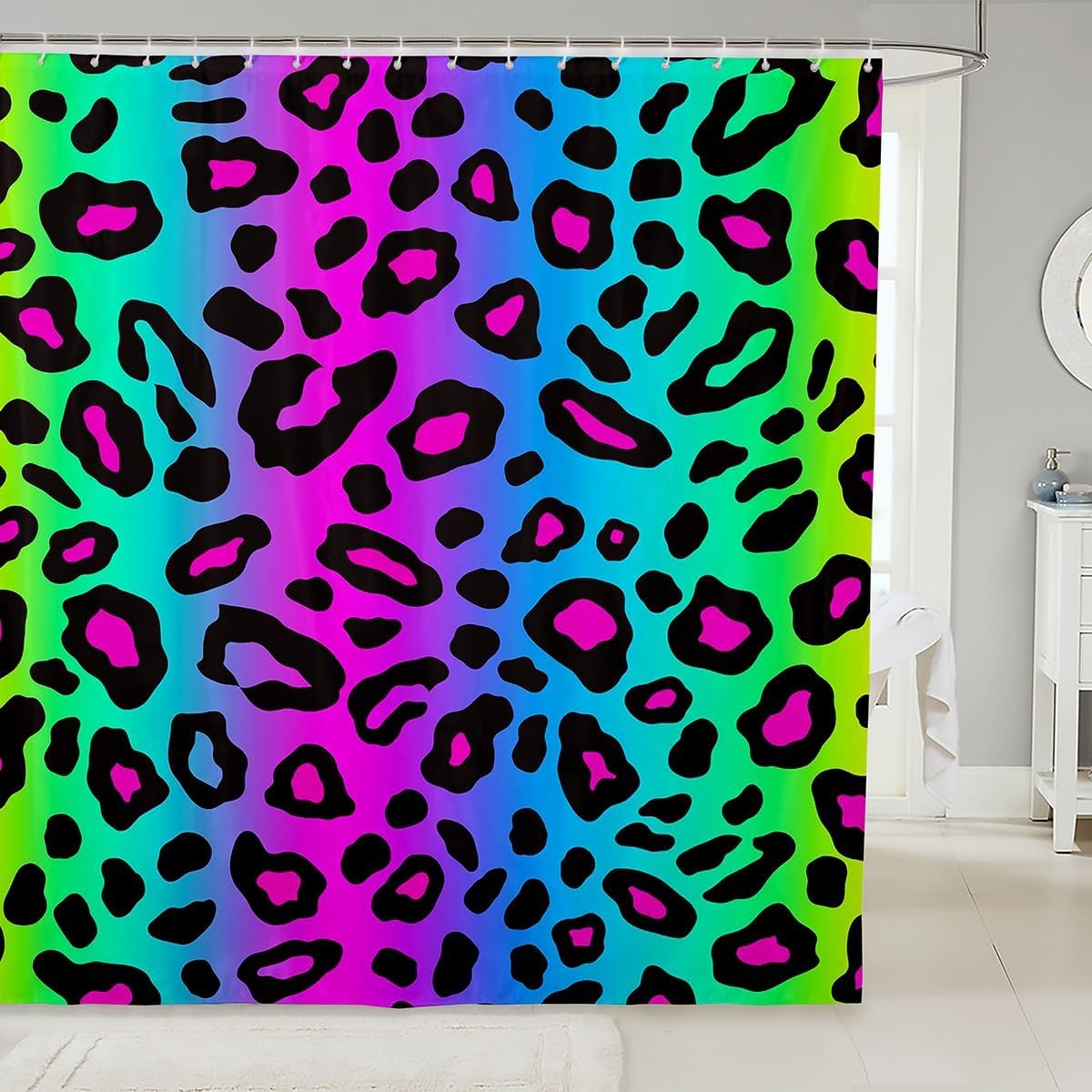 Manfei Kids Leopard Shower Curtains