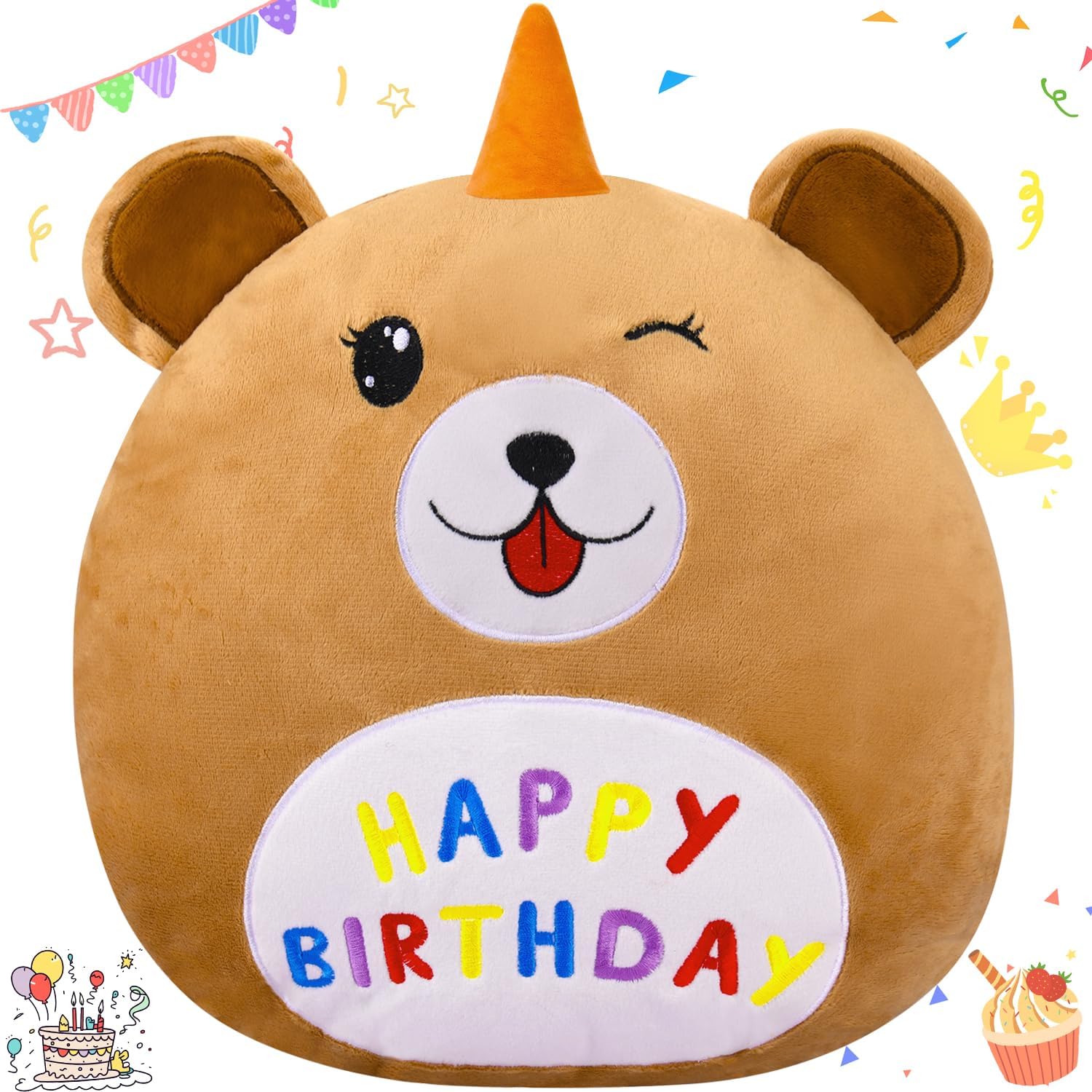 15 Un unique Dog Plush Pillow Cute Birthday Toy for Kids Adults