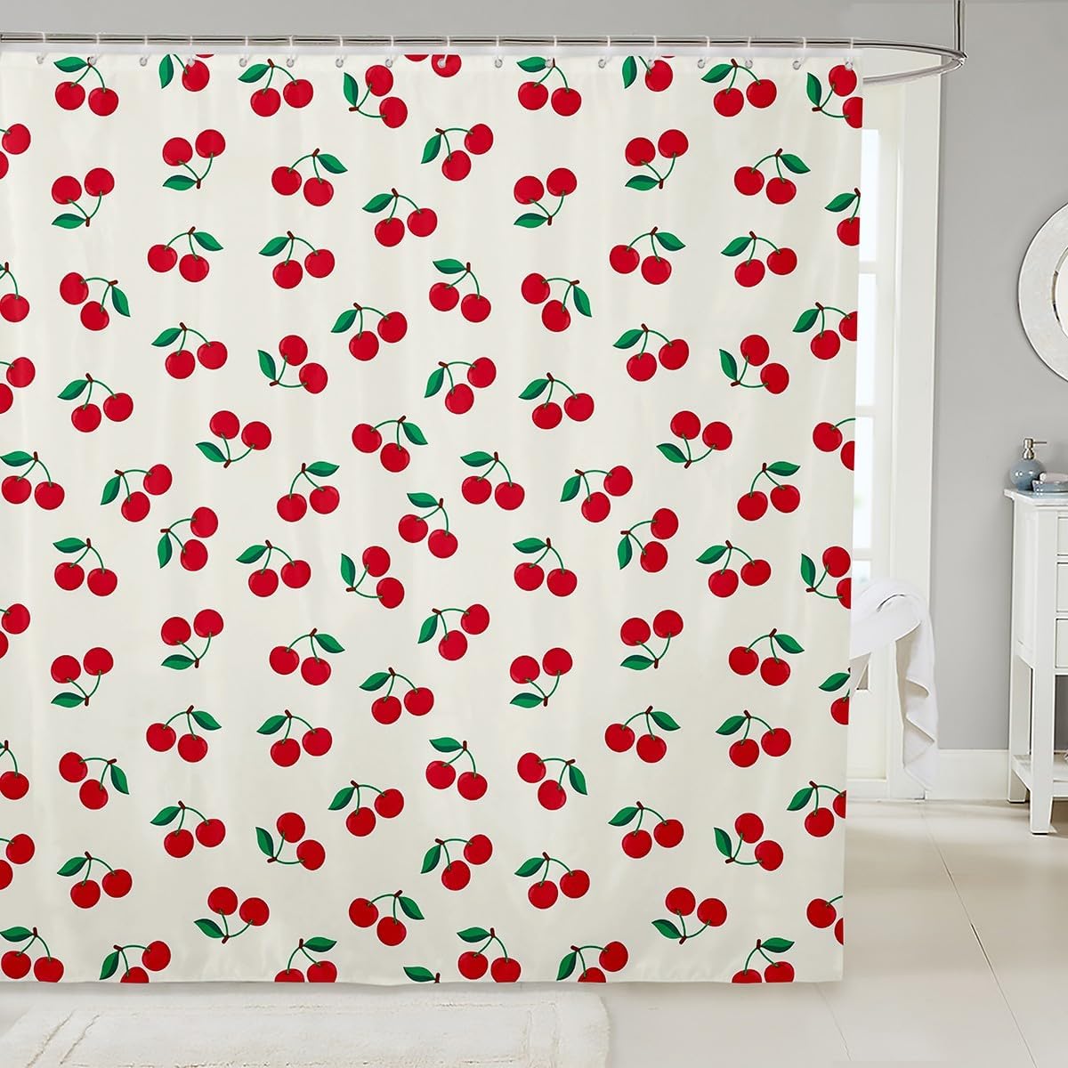 Feelyou Cherry Bath Curtain