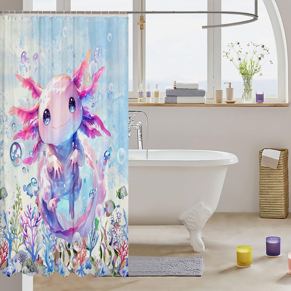 Cute Kawaii Axolotl Bath