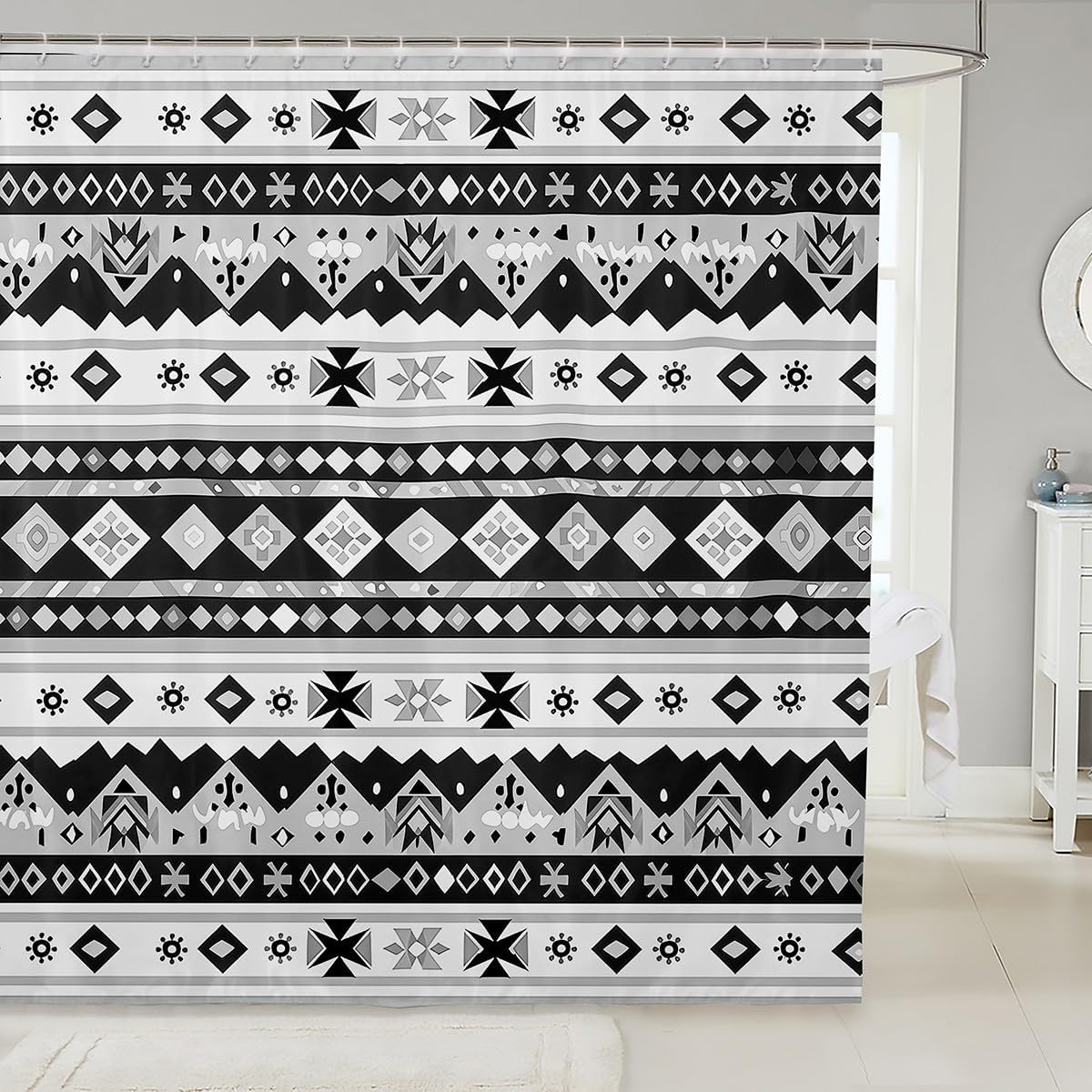 Bohemian Bath Curtain