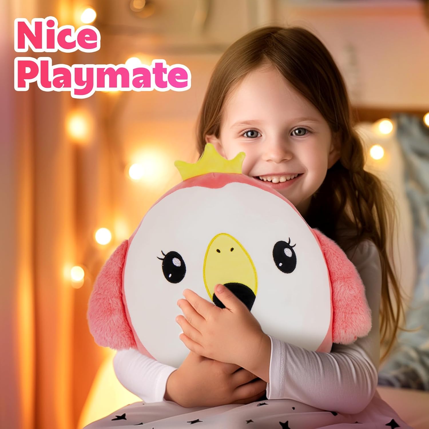 13 Pink Flamingo Plush Pillow for SofaOfficeCar Kids
