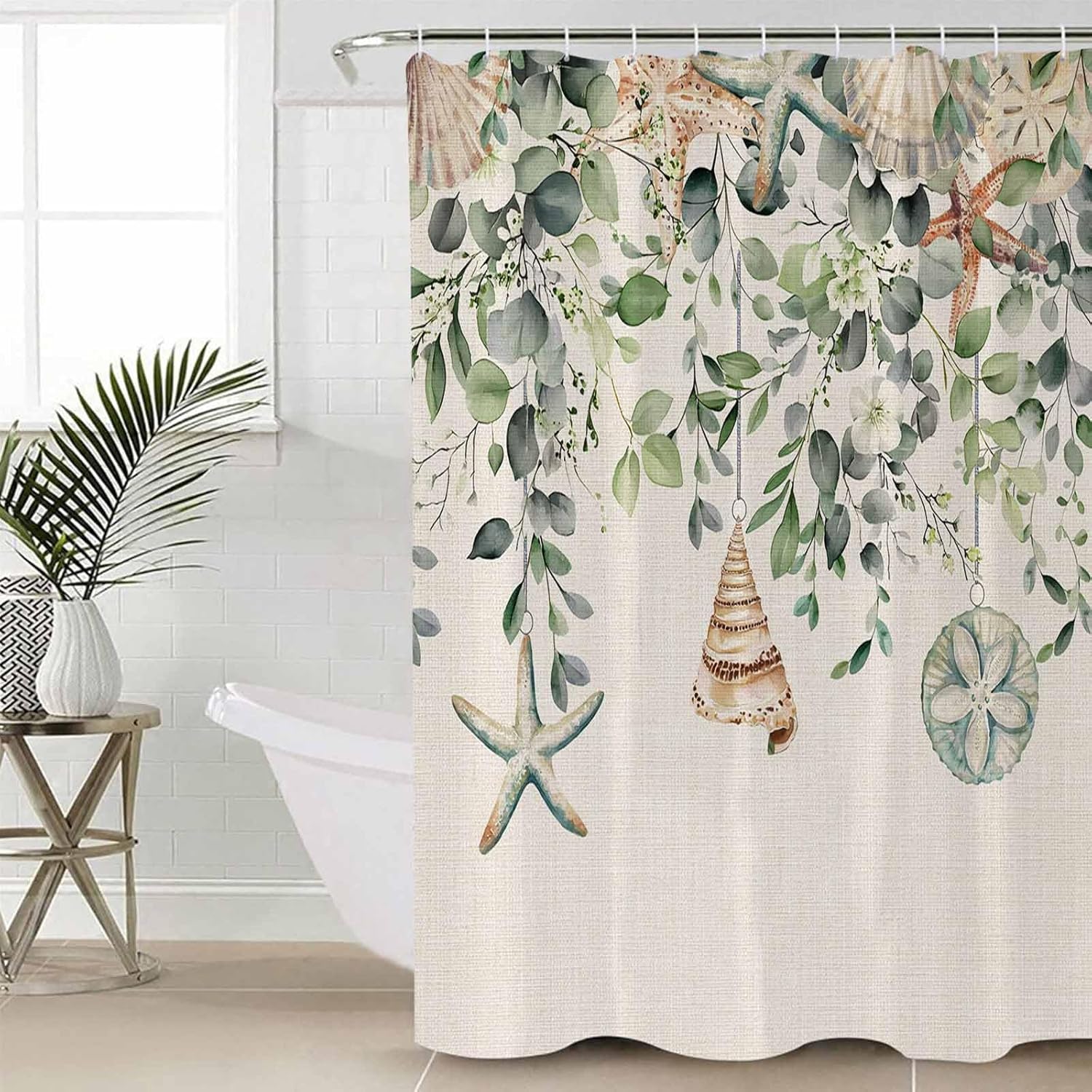 Coastal Eucalyptus Bath Shower Curtain Set