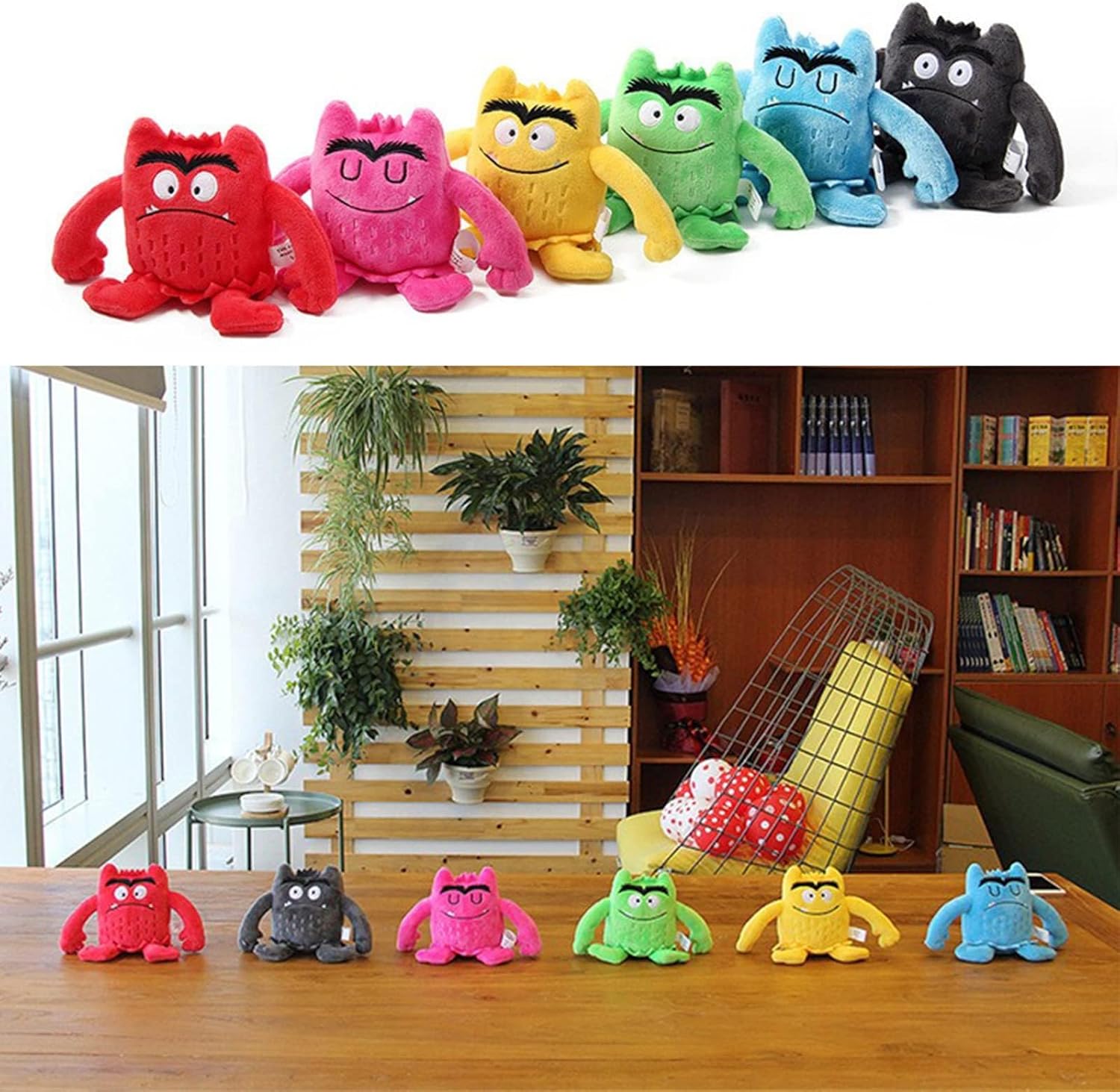 Color Monster Plush Dolls - Express Emotions with