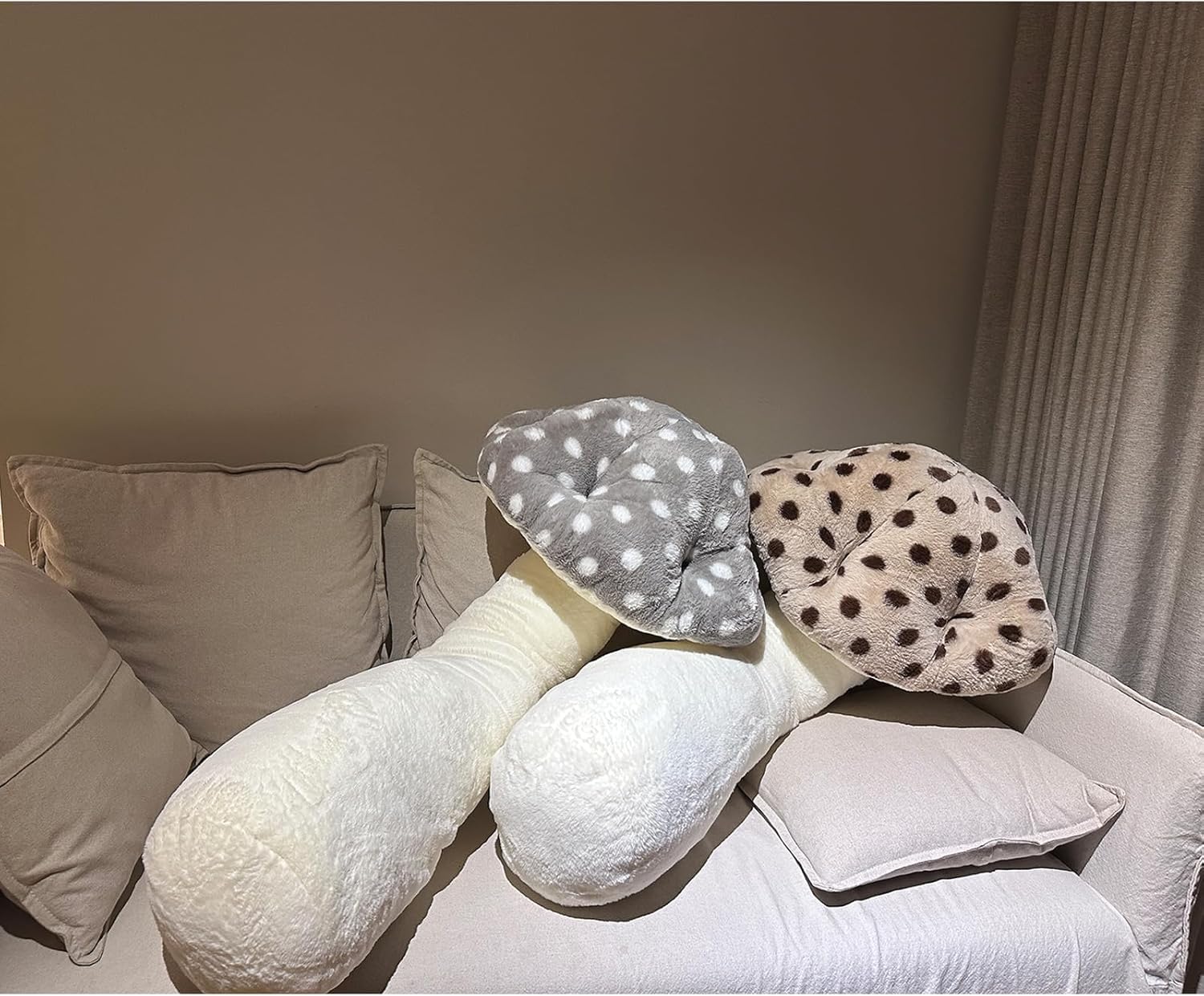 Hofun4U Mushroom Plush Pillow - 51 Inch - Cute for All Ages