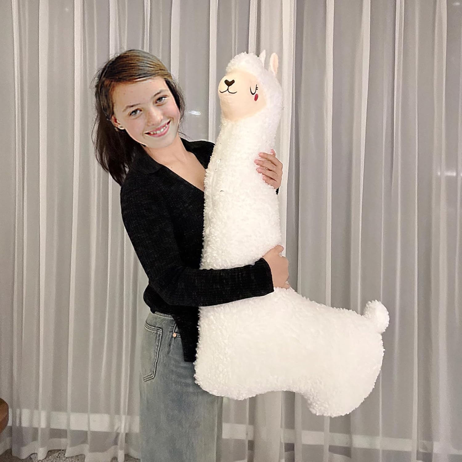 Hofun4U Alpaca Plush Pillow