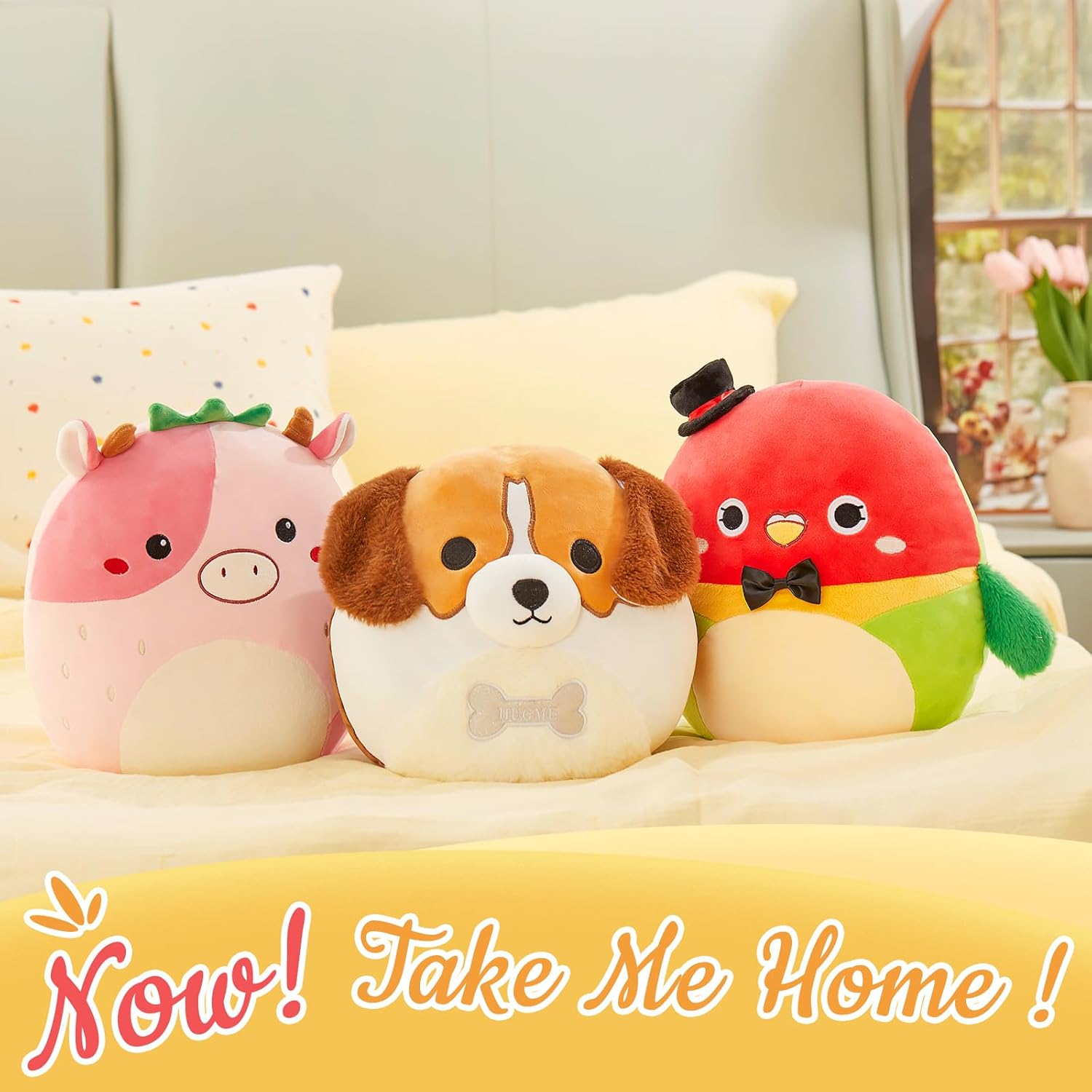 12 Parrot Hugging Plush Stuffed Animal
