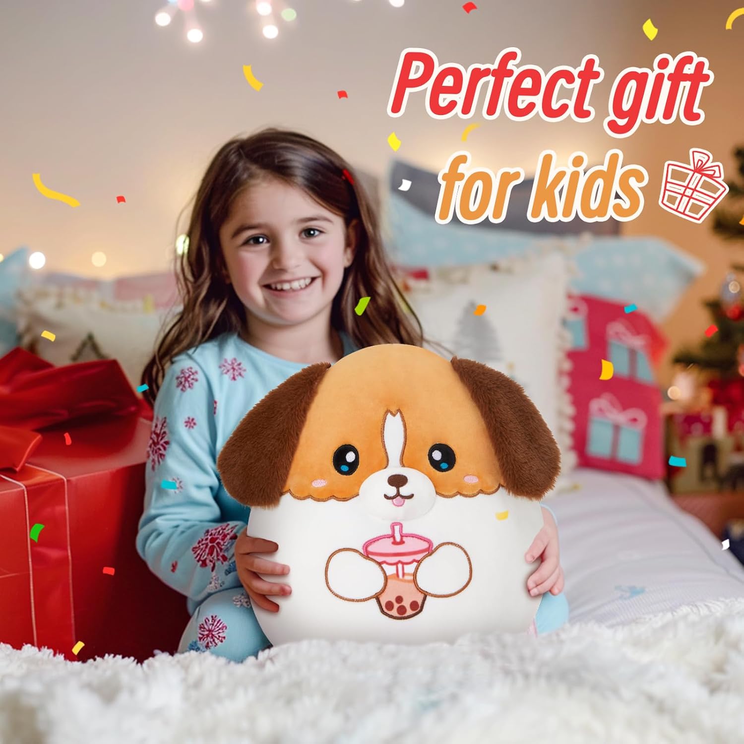 A Adorable Plush Puppy Pillow for Kids