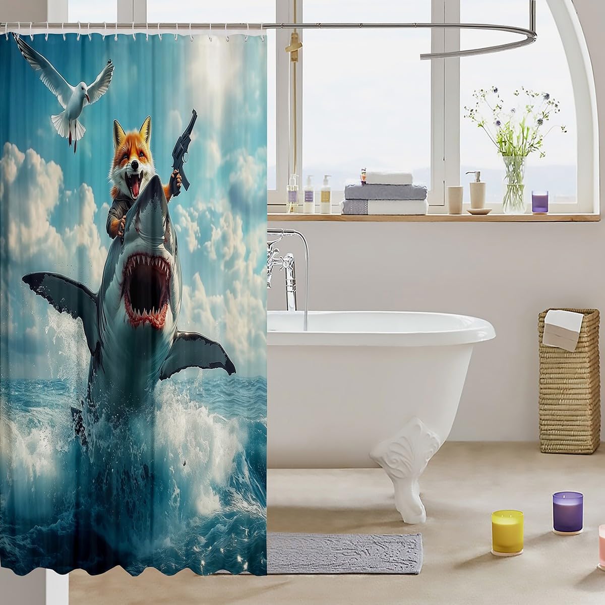 Jeje HumBLE Animal Bath Curtain