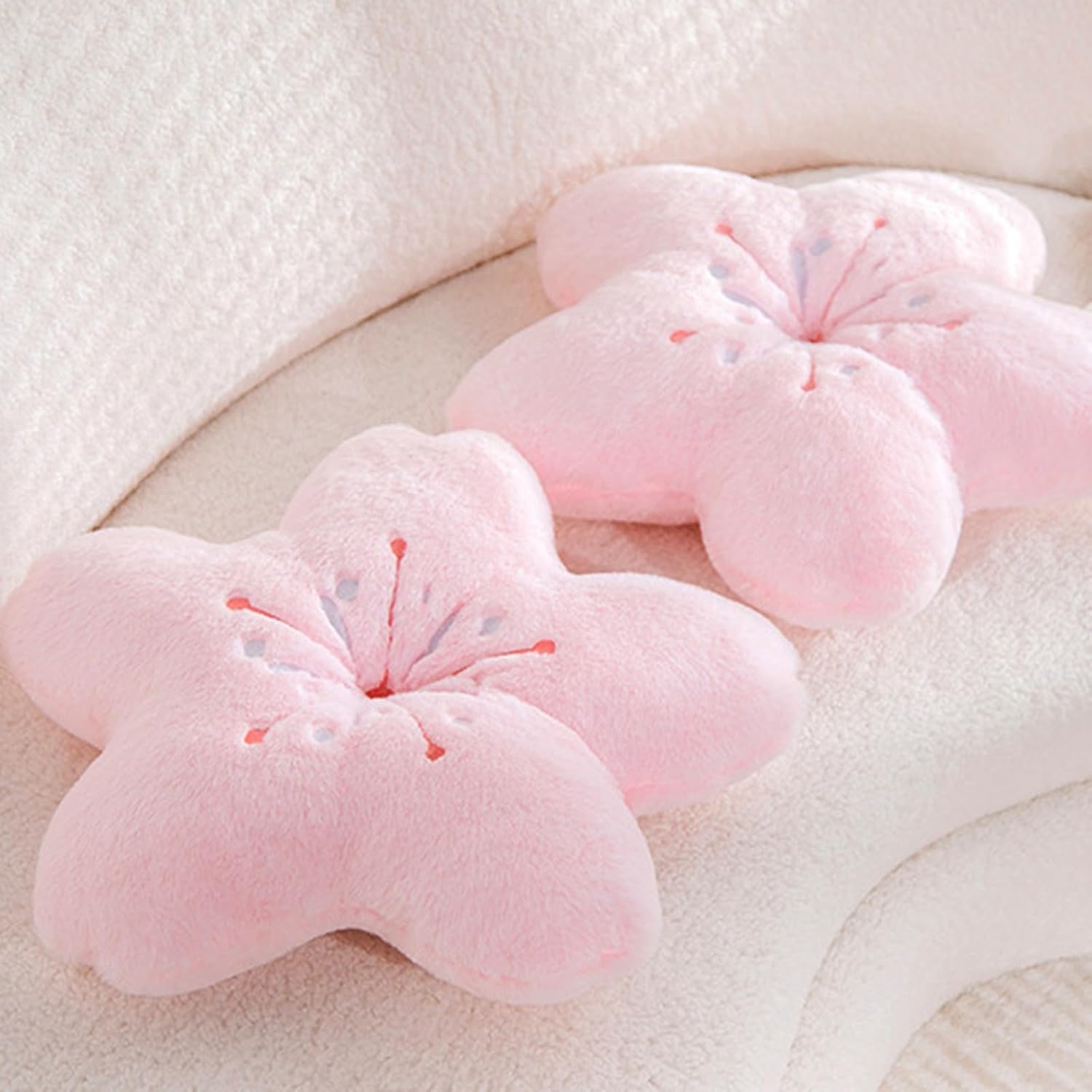 Cherry Blossom Plush Pillow - Kawaii Design