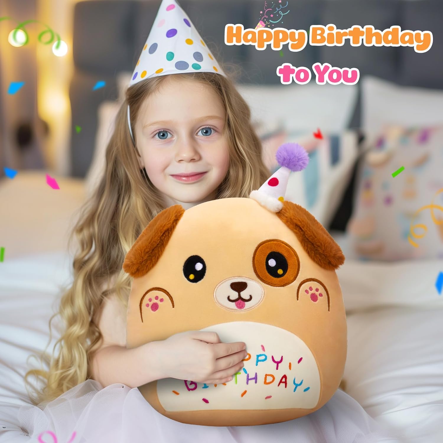14 Happy Puppy Plush Pillow