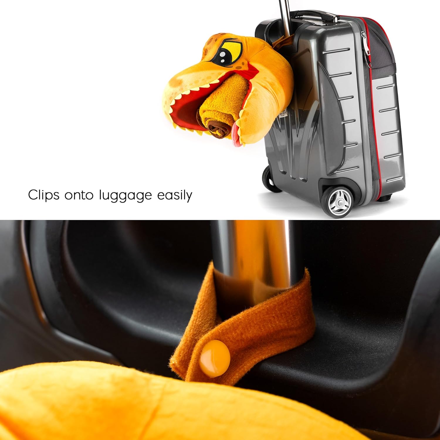 Jurassic World Dino Head Armrest Buddy Stuffed Plush Traveling Toy