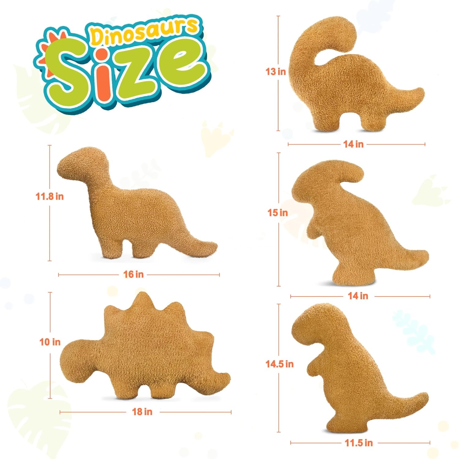 Dino Nugget Pillow Plush