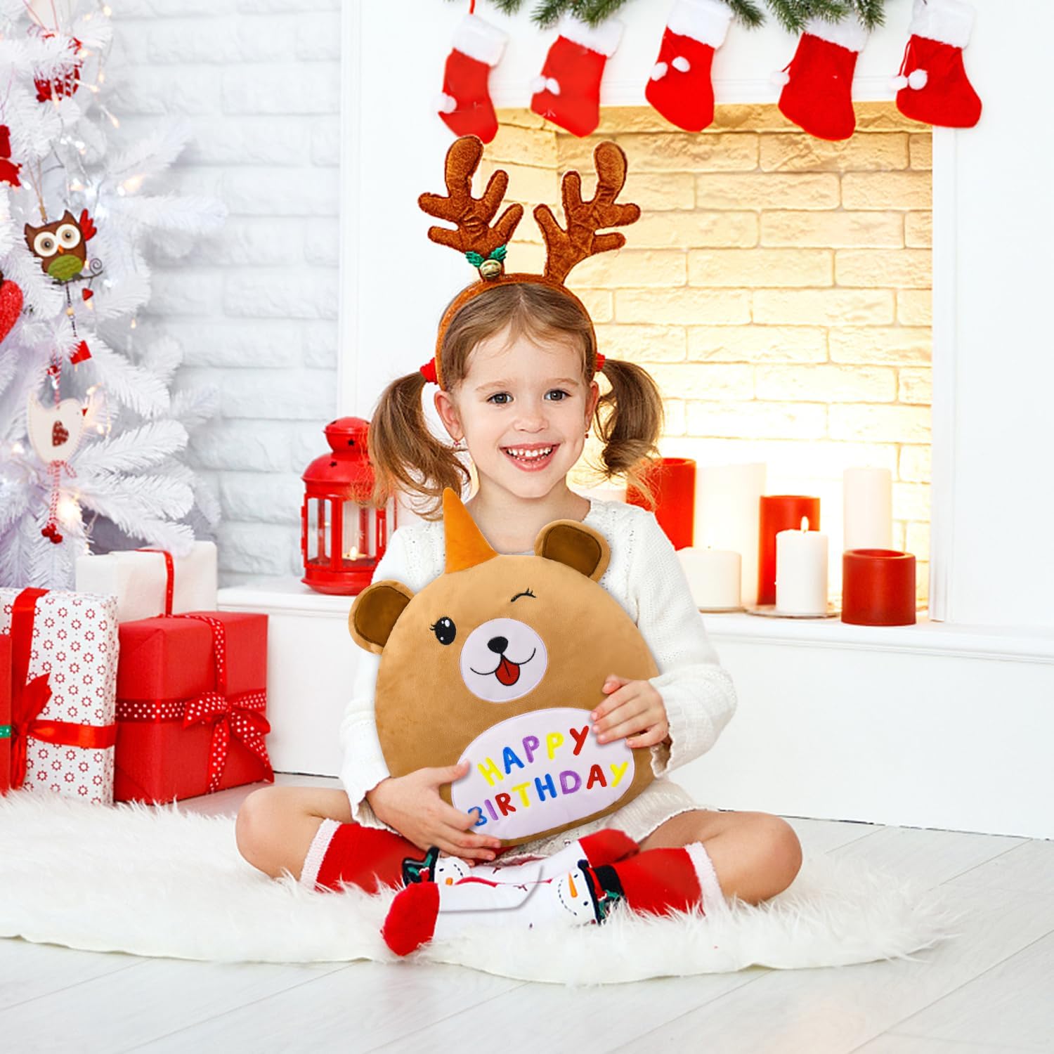 15 Un unique Dog Plush Pillow Cute Birthday Toy for Kids Adults