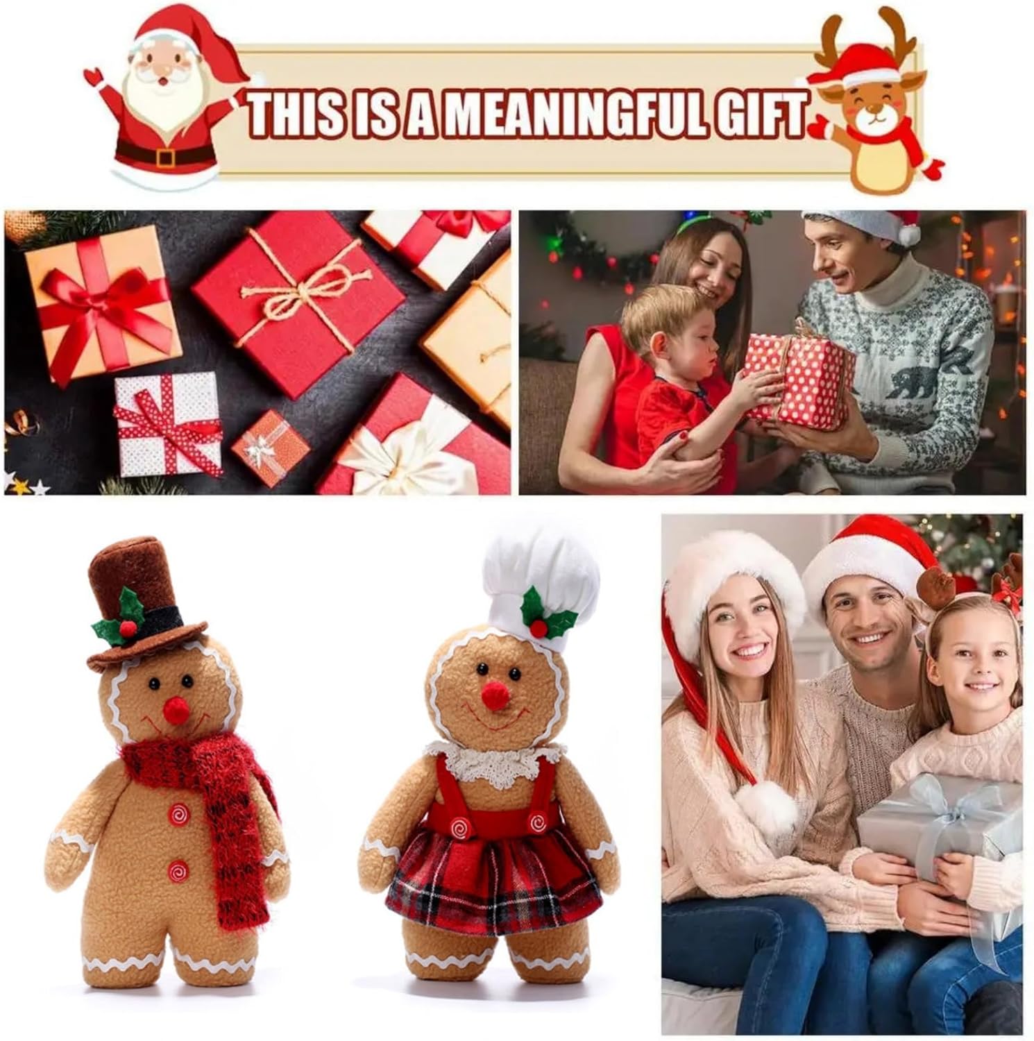 Exclusive Christmas gingerbread man plush toy