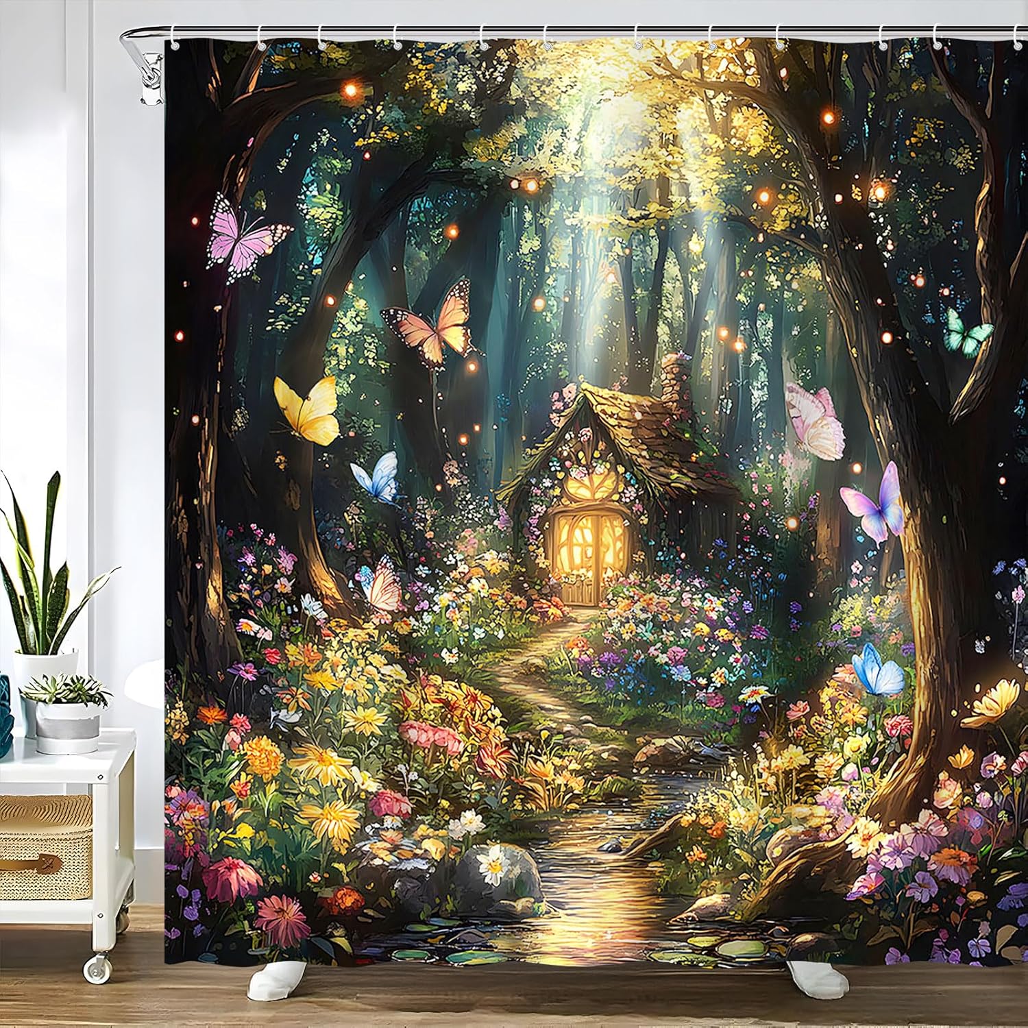 Fairy World shower curtain set