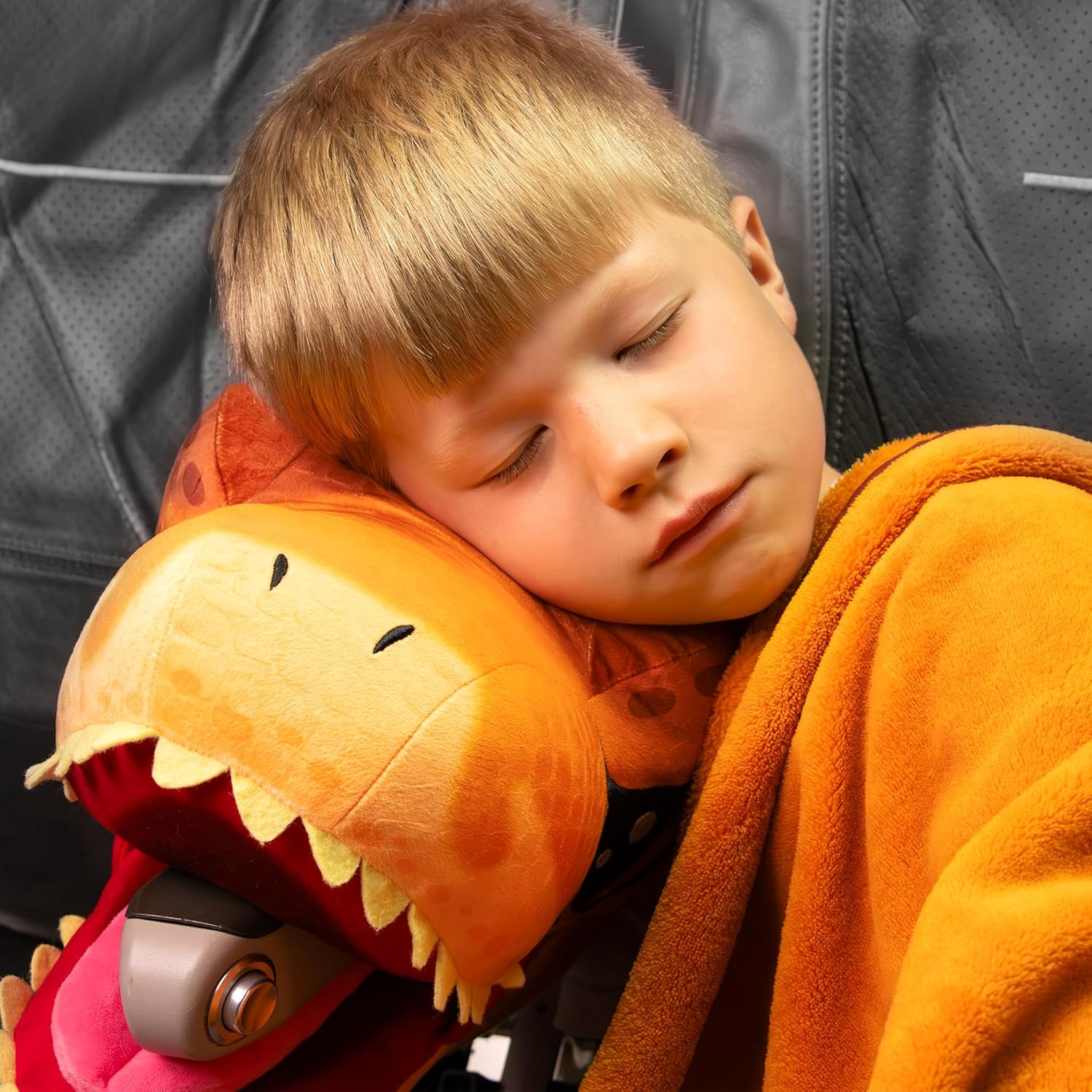 Jurassic World Dino Head Armrest Buddy Stuffed Plush Traveling Toy